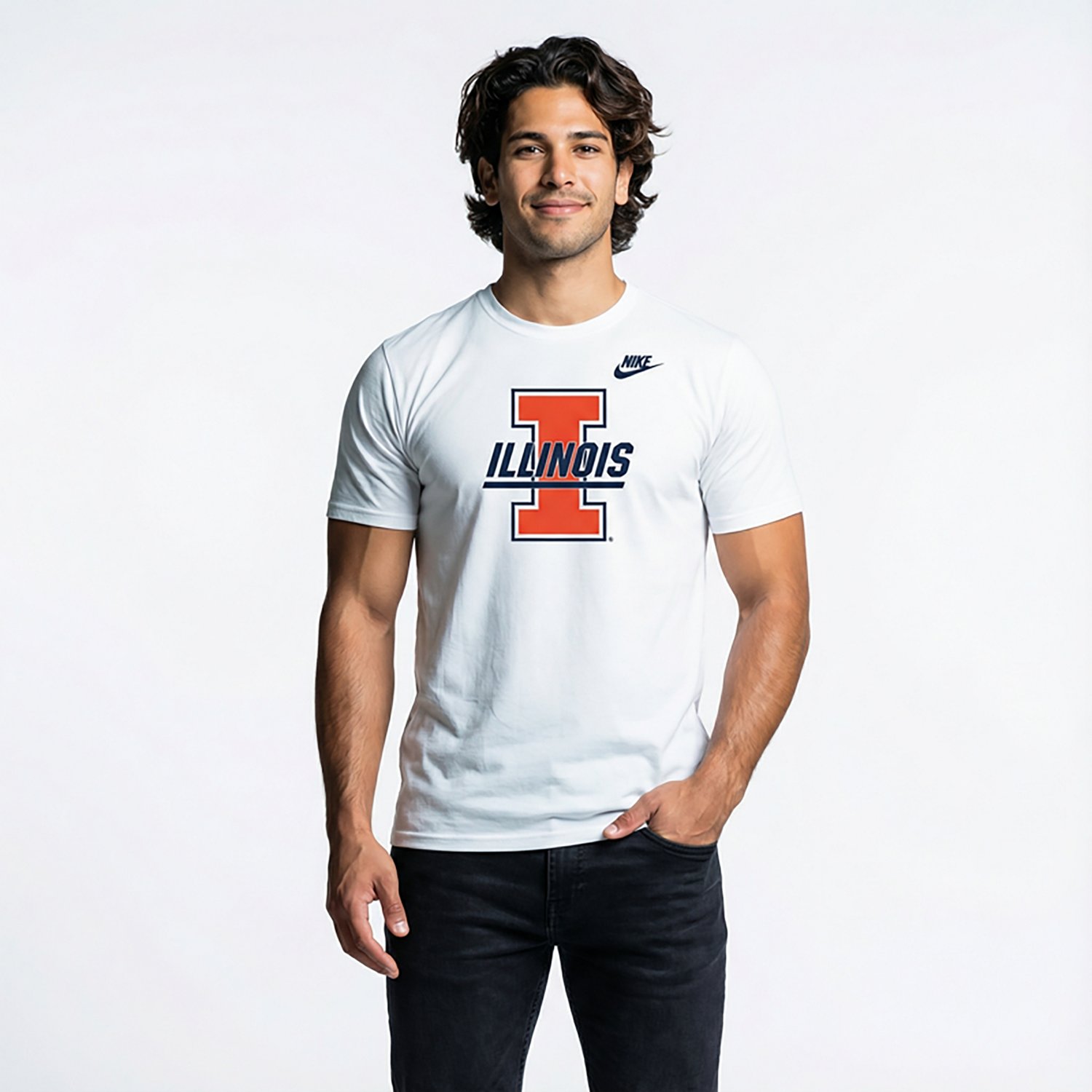Nike Men's Illinois Vintage Logo Core T-shirt - view number 2