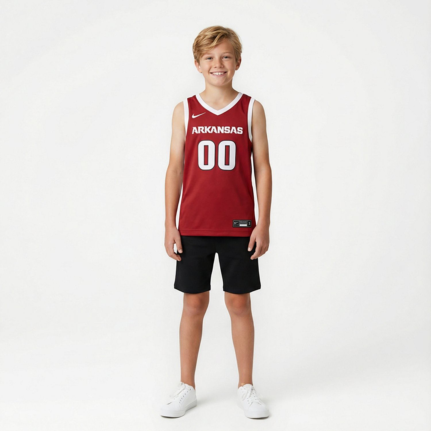Nike Boys' University of Arkansas Replica Basketball Jersey