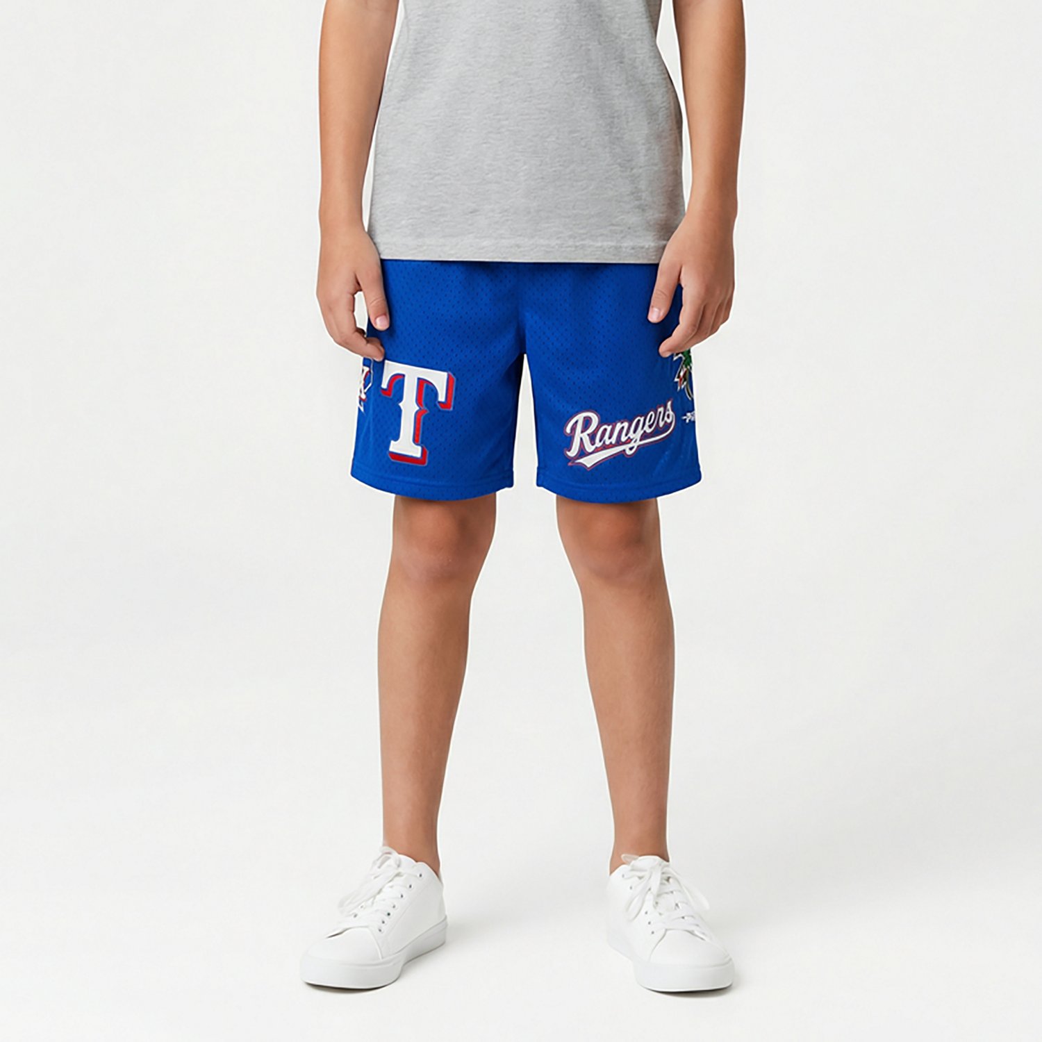 Pro Standard Boys' Texas Rangers Classic BB Mesh Shorts - view number 2