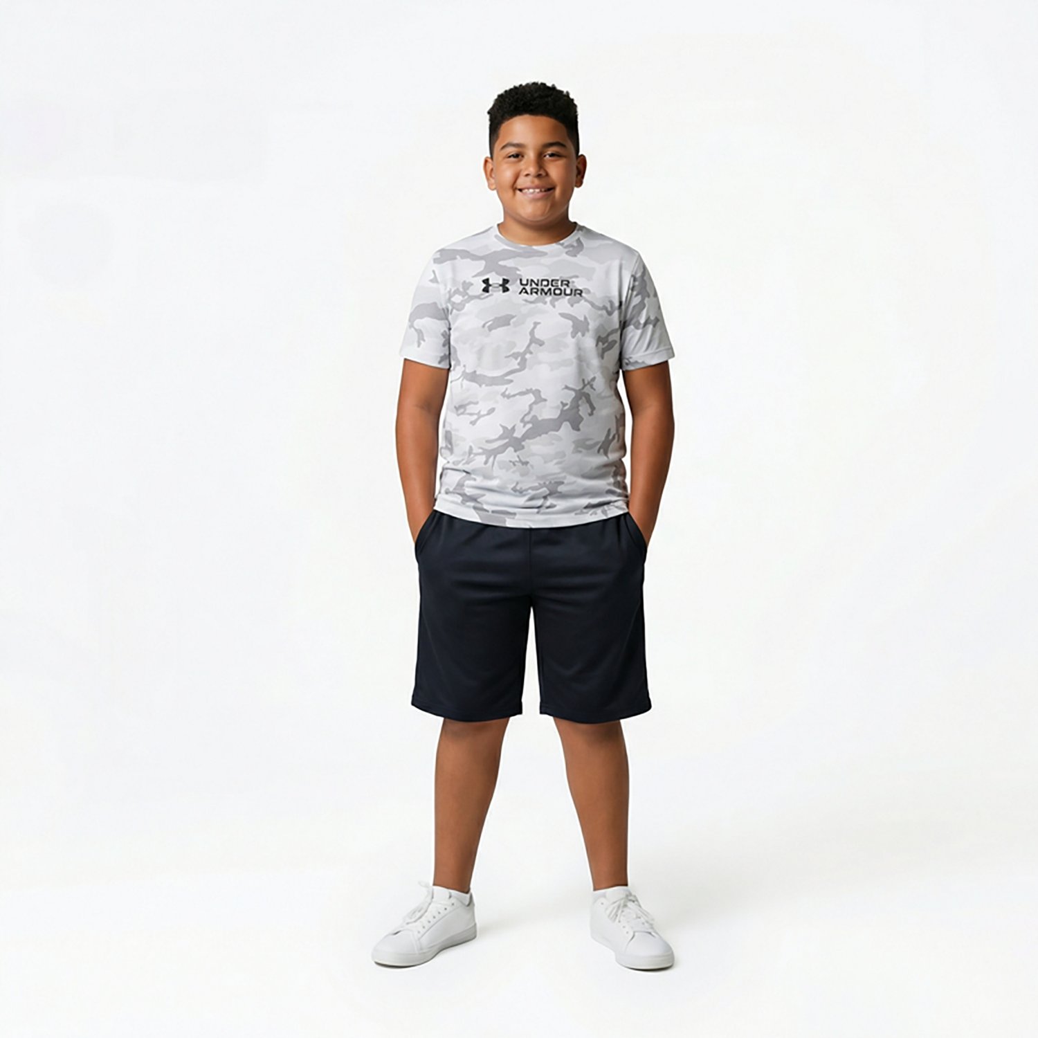 Under Armour Boys' All Over Print Camo Short Sleeve T-shirt