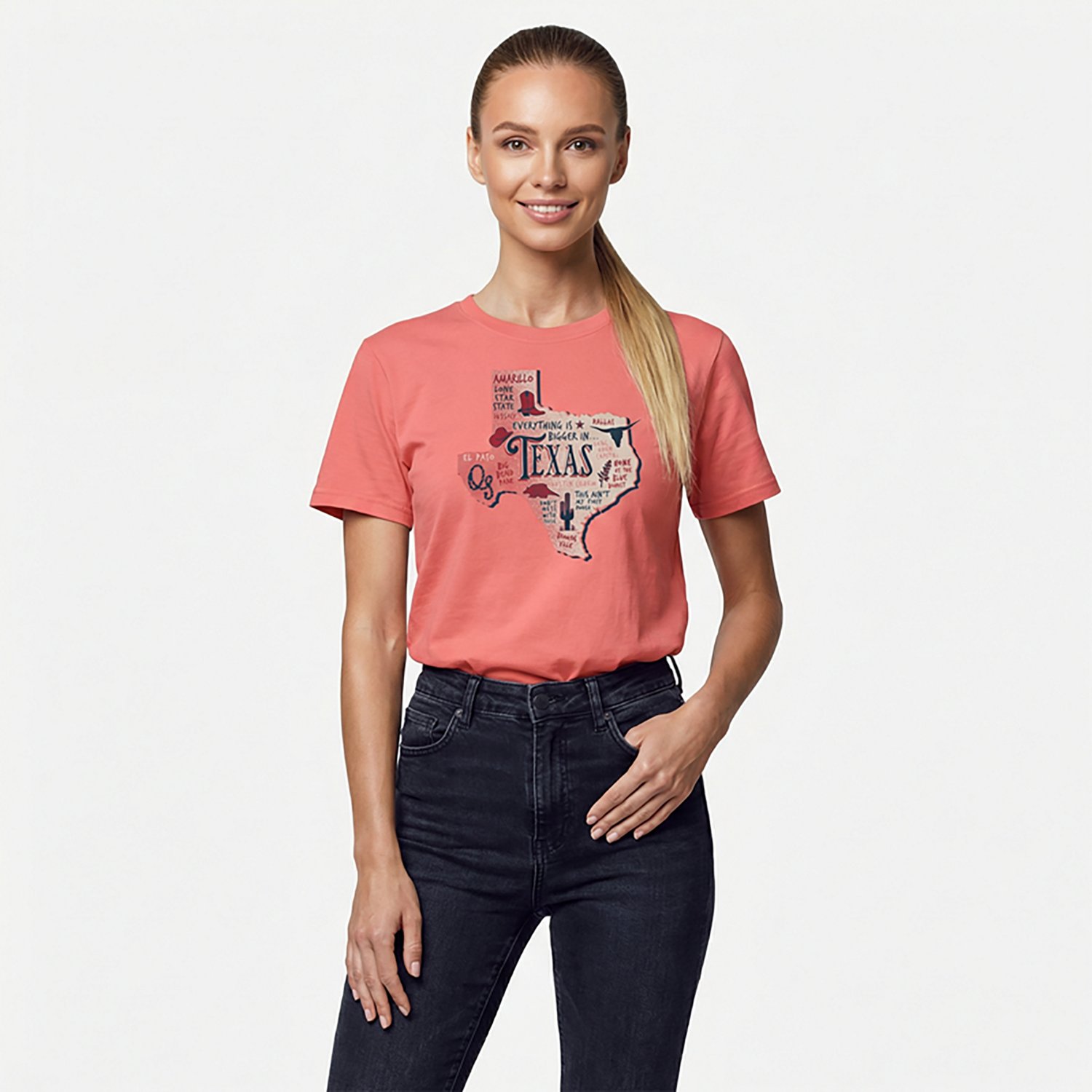 State Life Women's Texas State Icon Short Sleeve T-shirt