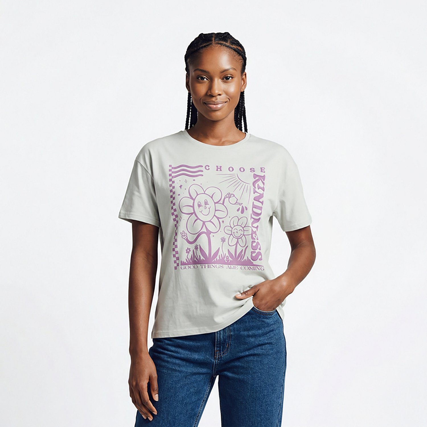 Live Outside the Limits Women's Choose Kindness Oversized Graphic T-shirt