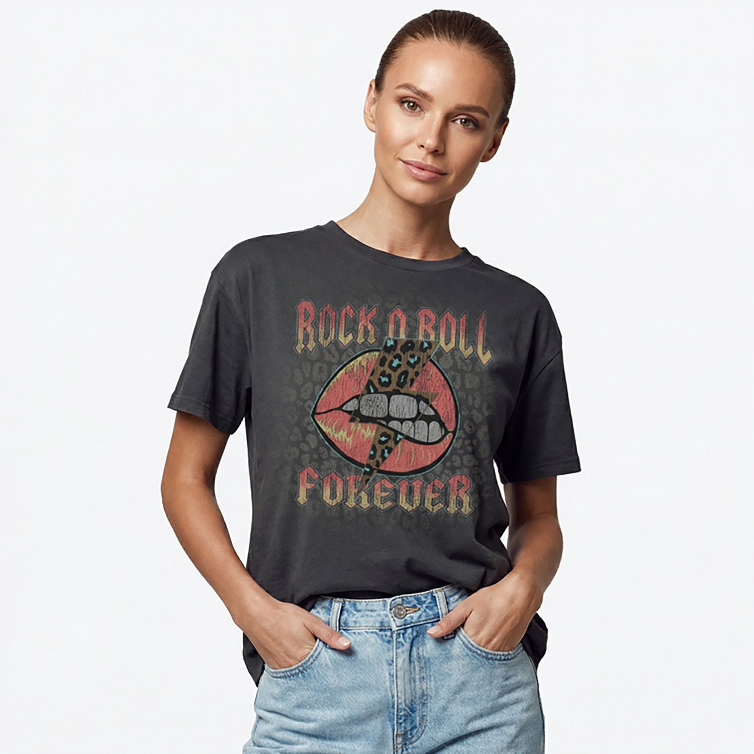 LOL ROCK AND ROLL FOREVER OVERSIZED T-SHIRT
