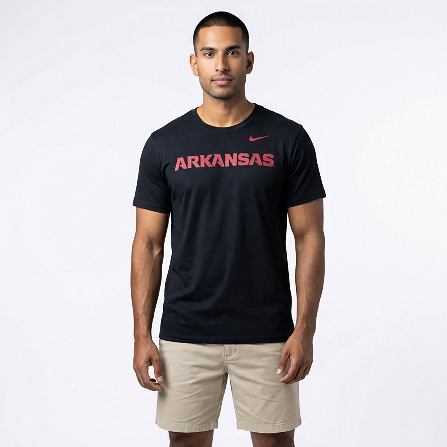 Nike Men's University of Arkansas Wordmark Graphic T-shirt