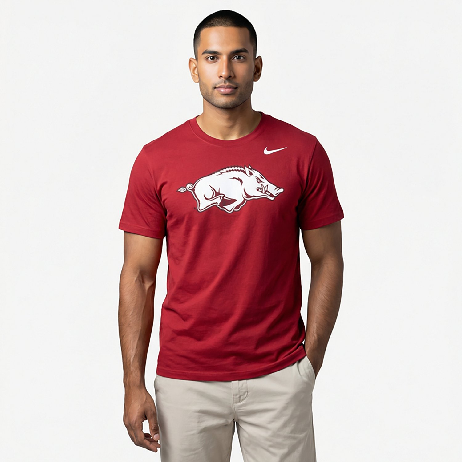 Nike Men's University of Arkansas Primary Logo Graphic T-shirt - view number 2