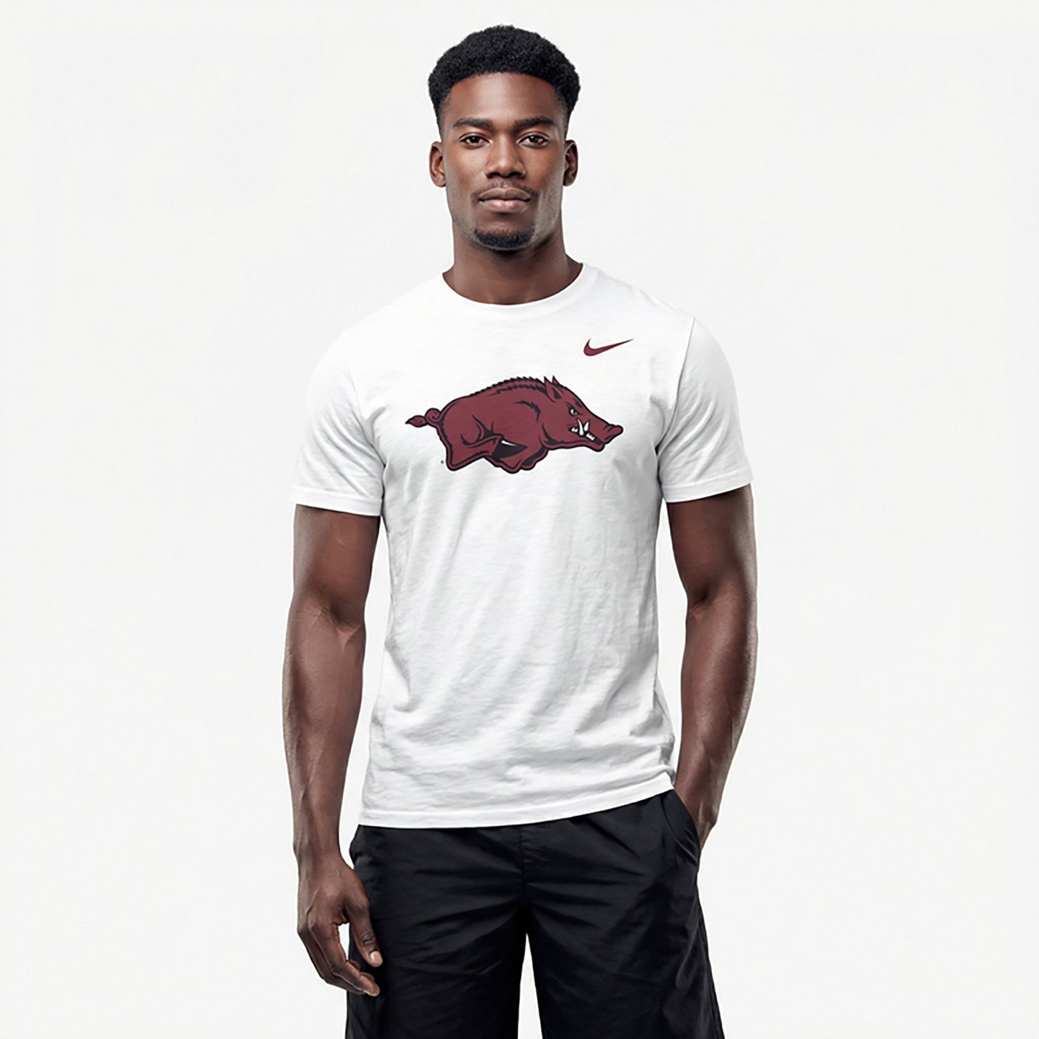Nike Men's University of Arkansas Primary Logo Graphic T-shirt