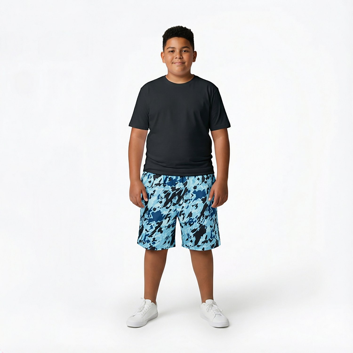 BCG Boys' Training Playground Print Shorts 4.5 in
