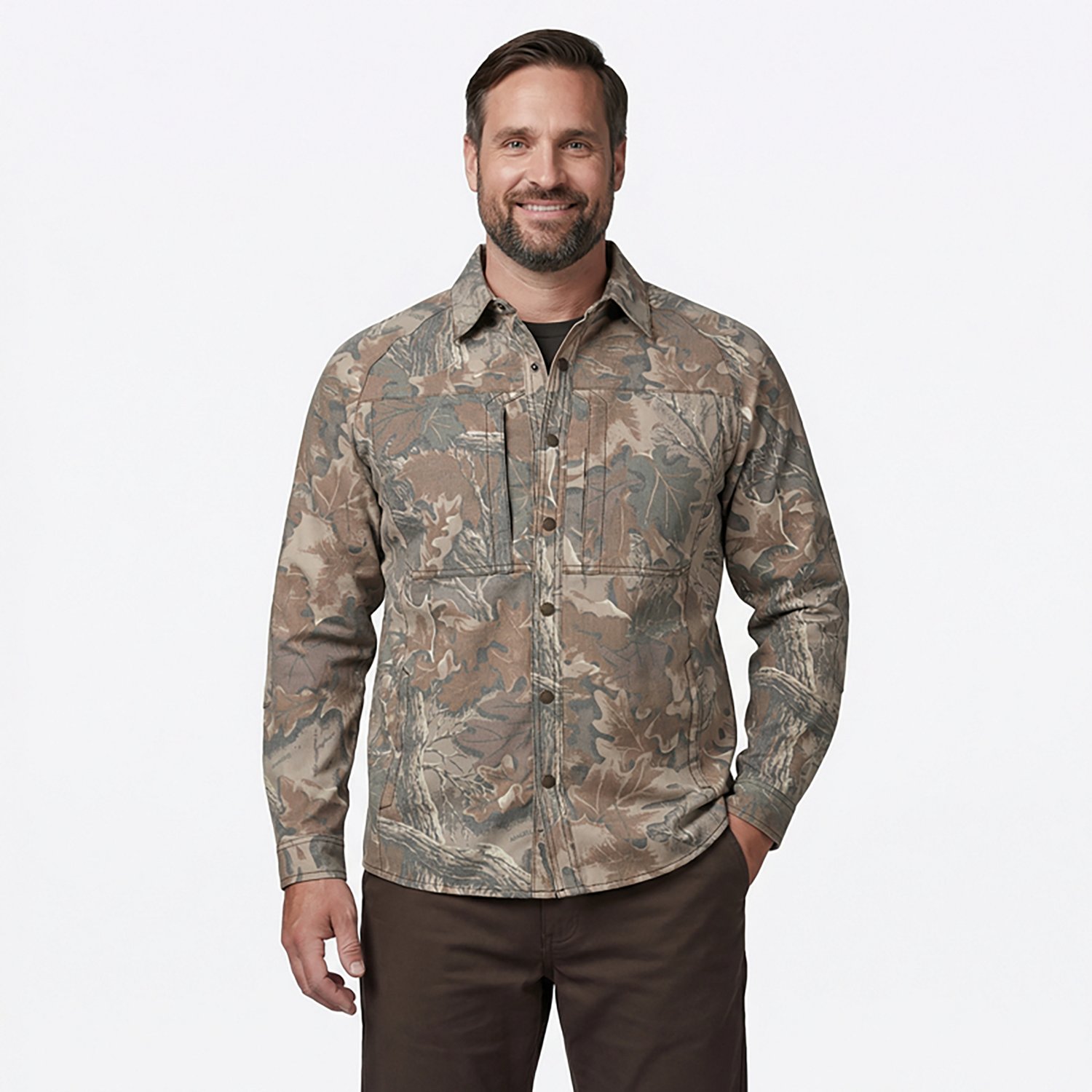 Magellan Outdoors Men's Pro/Jacob Wheeler Fishing Long Sleeve Camo Canvas Shirt Jac - view number 2