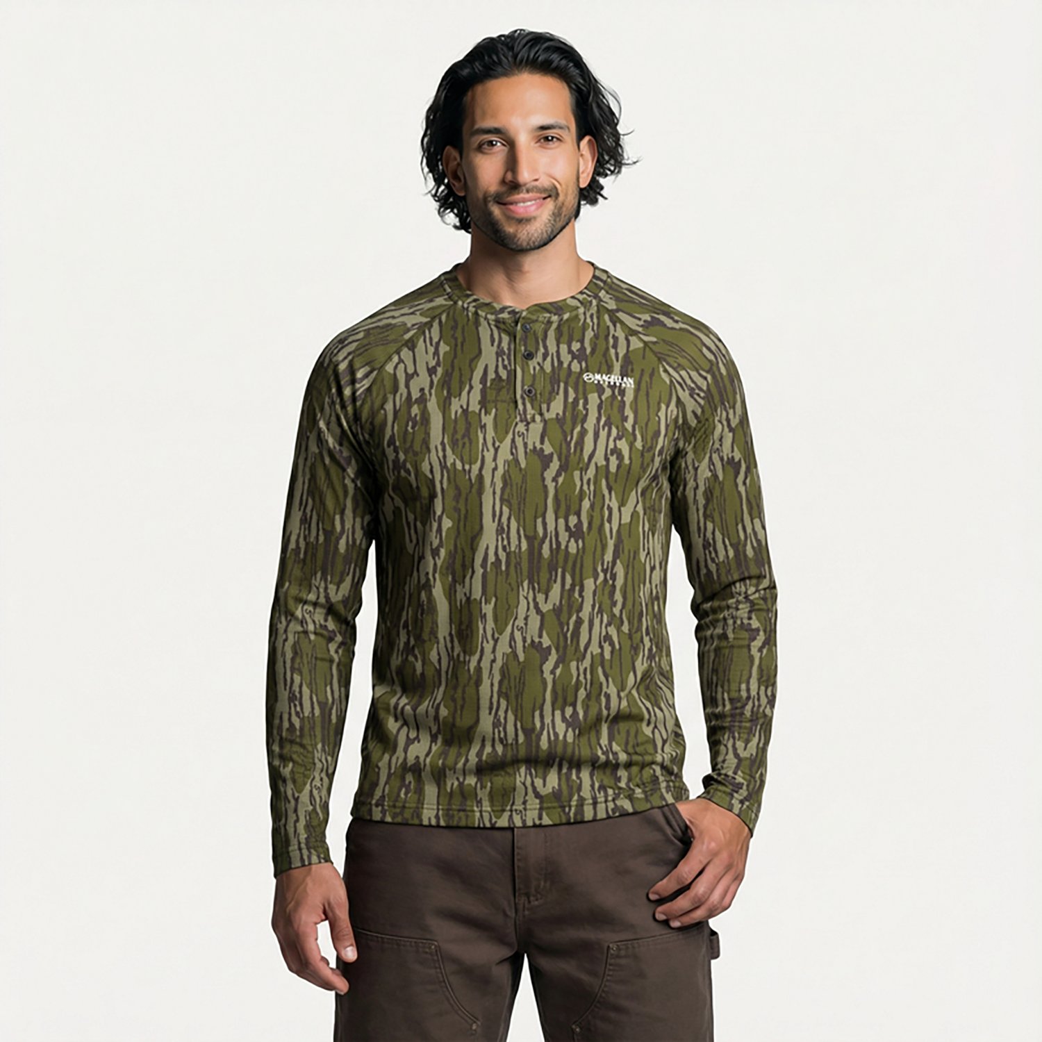 Magellan Outdoors Men's HuntGear Hill Zone Long Sleeve Henley