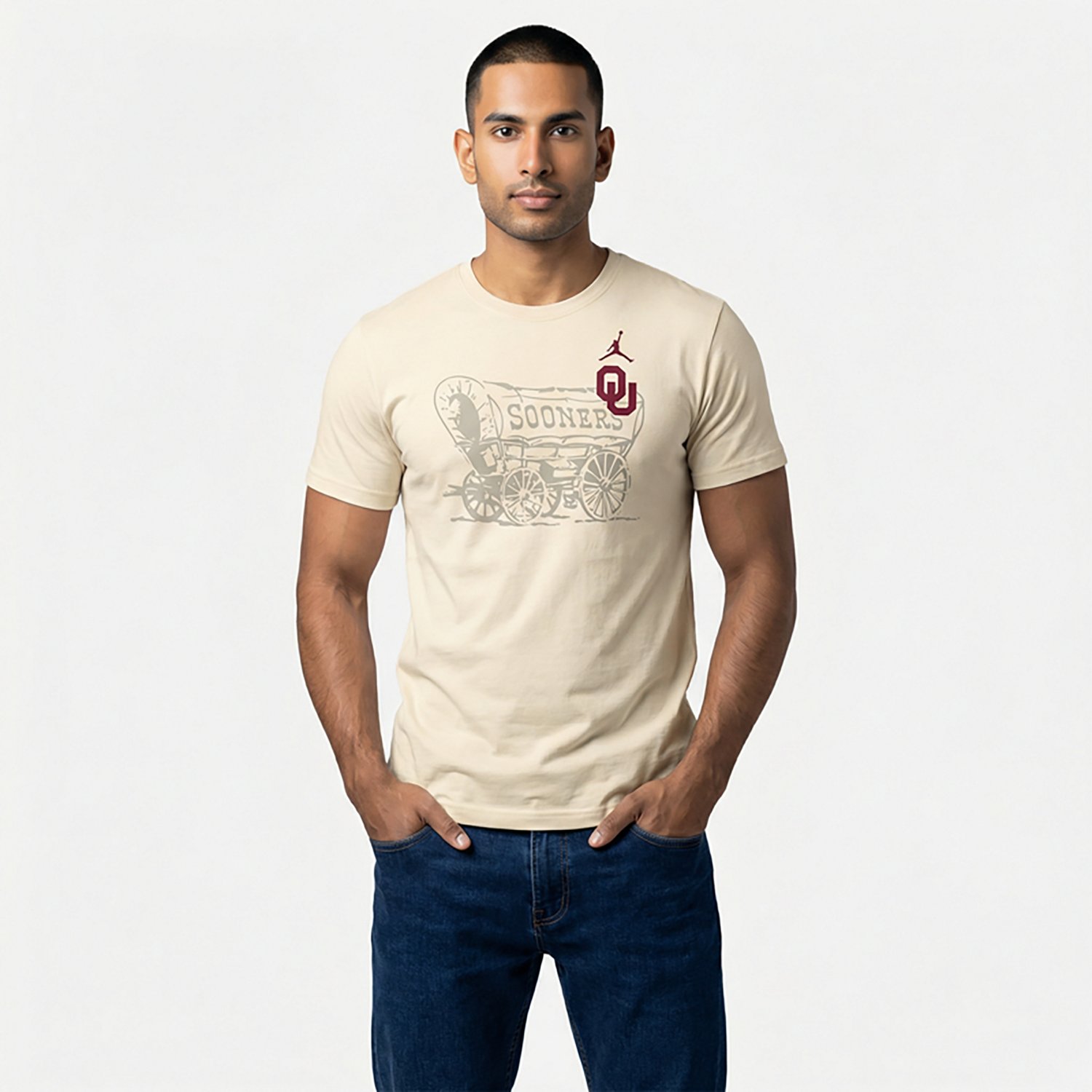 Jordan Men's Oklahoma Legend Shadow Logo T-shirt