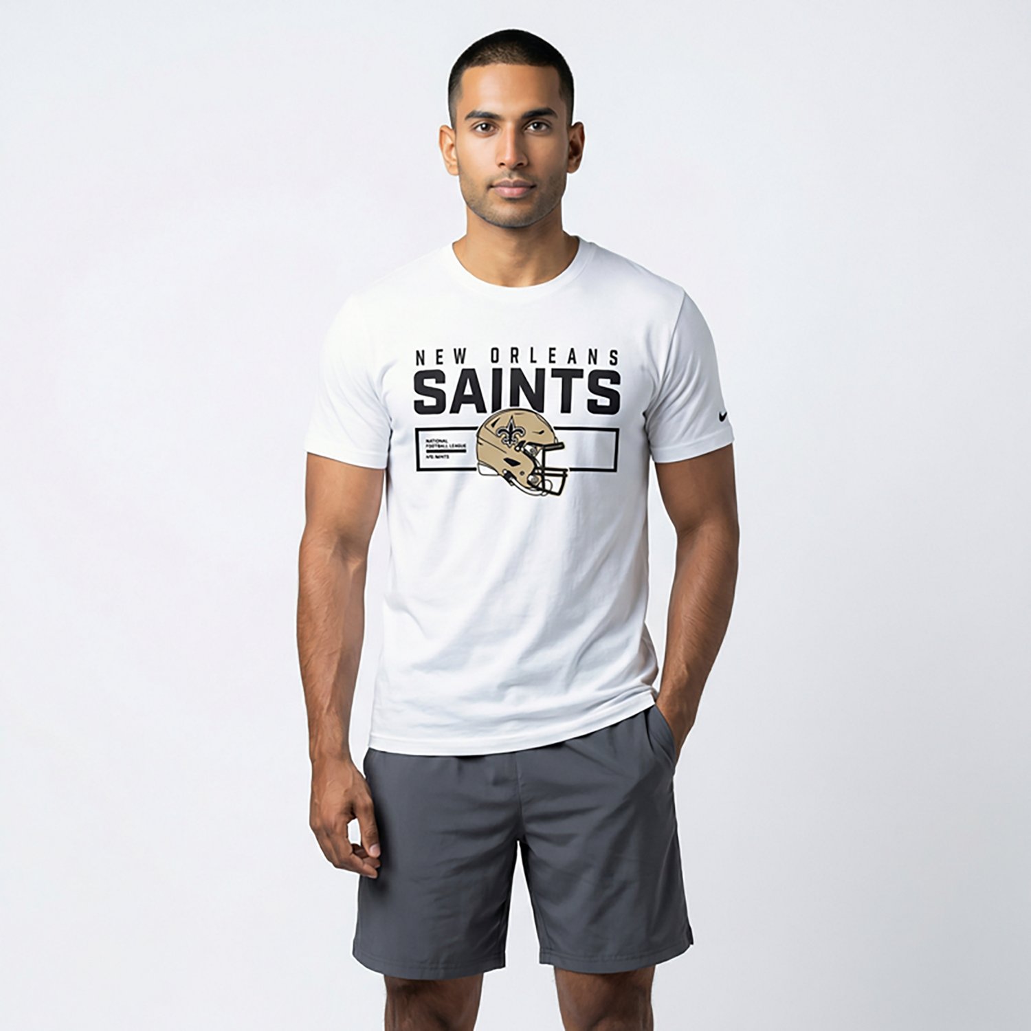 Nike Men's New Orleans Saints Helmet Essential Graphic T-shirt