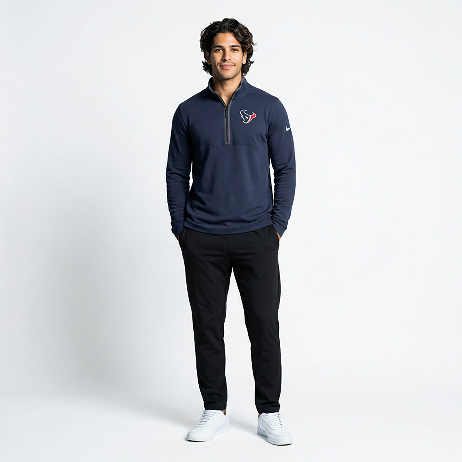 Nike Men's Houston Texans Victory 1/2-Zip Top