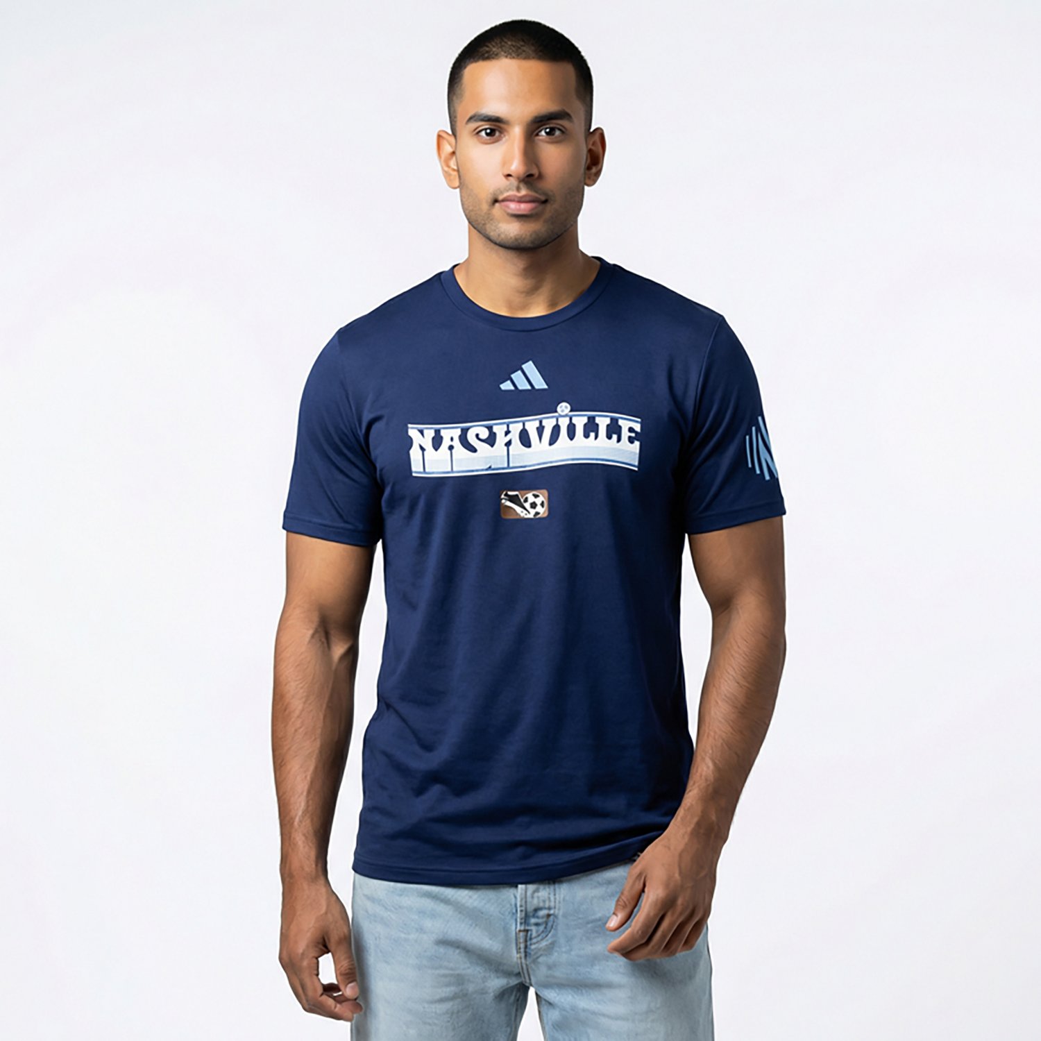 adidas Men's Nashville SC 3rd Jersey Pregame Hook T-shirt - view number 2