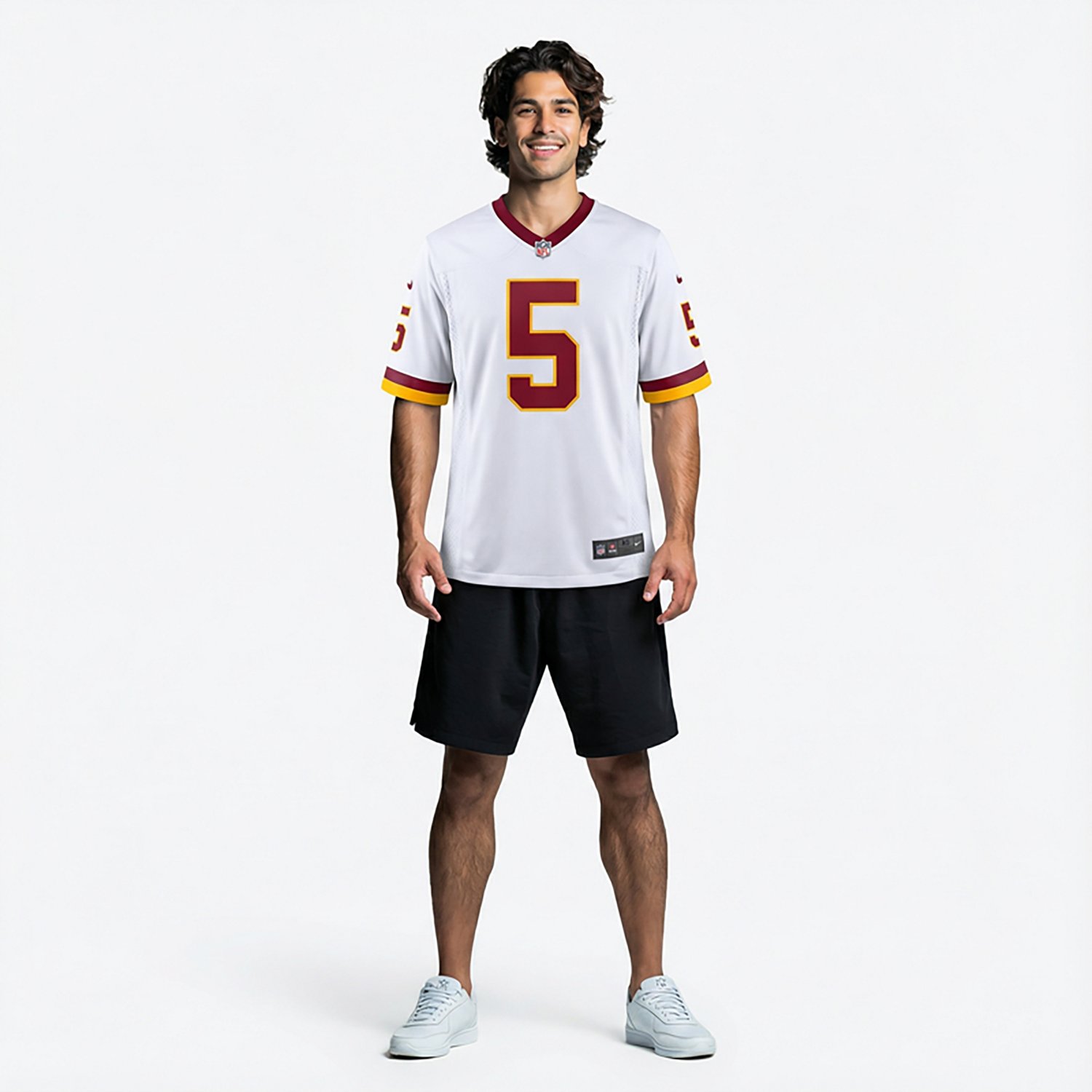 Nike Men's Commanders Jayden Daniels #5 Name & Number Alternate Game Jersey