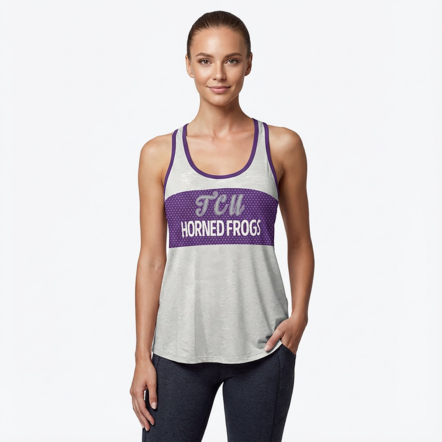 Pressbox Women's TCU Tracy Slub Tank Top - view number 2