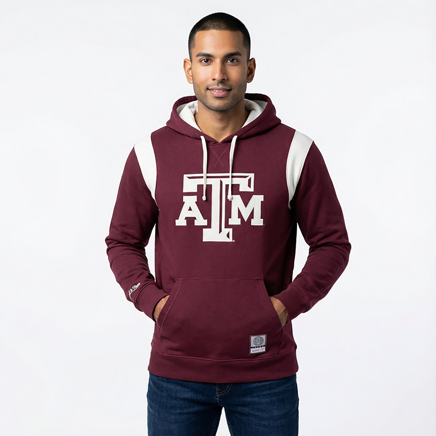 Mitchell & Ness Men's Texas A&M University Current Logo Thermal Lightweight Hoodie