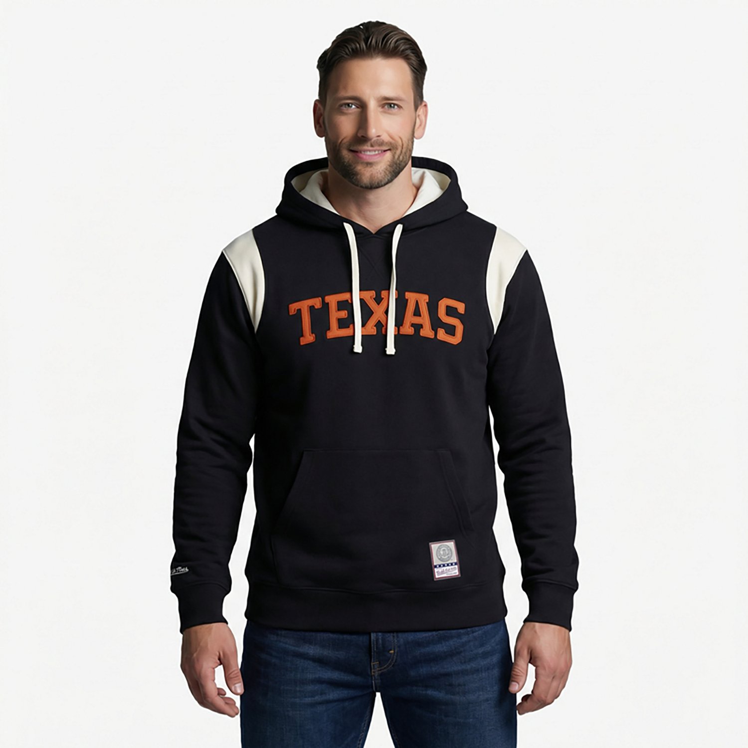 Mitchell & Ness Men's University of Texas Current Logo Thermal Lightweight Hoodie