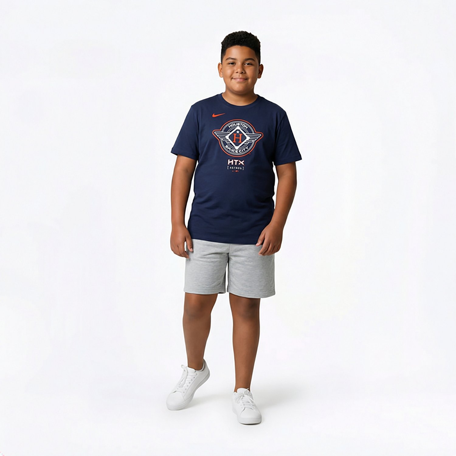 Nike Boys' 4-7 Astros City Connect Logo T-shirt