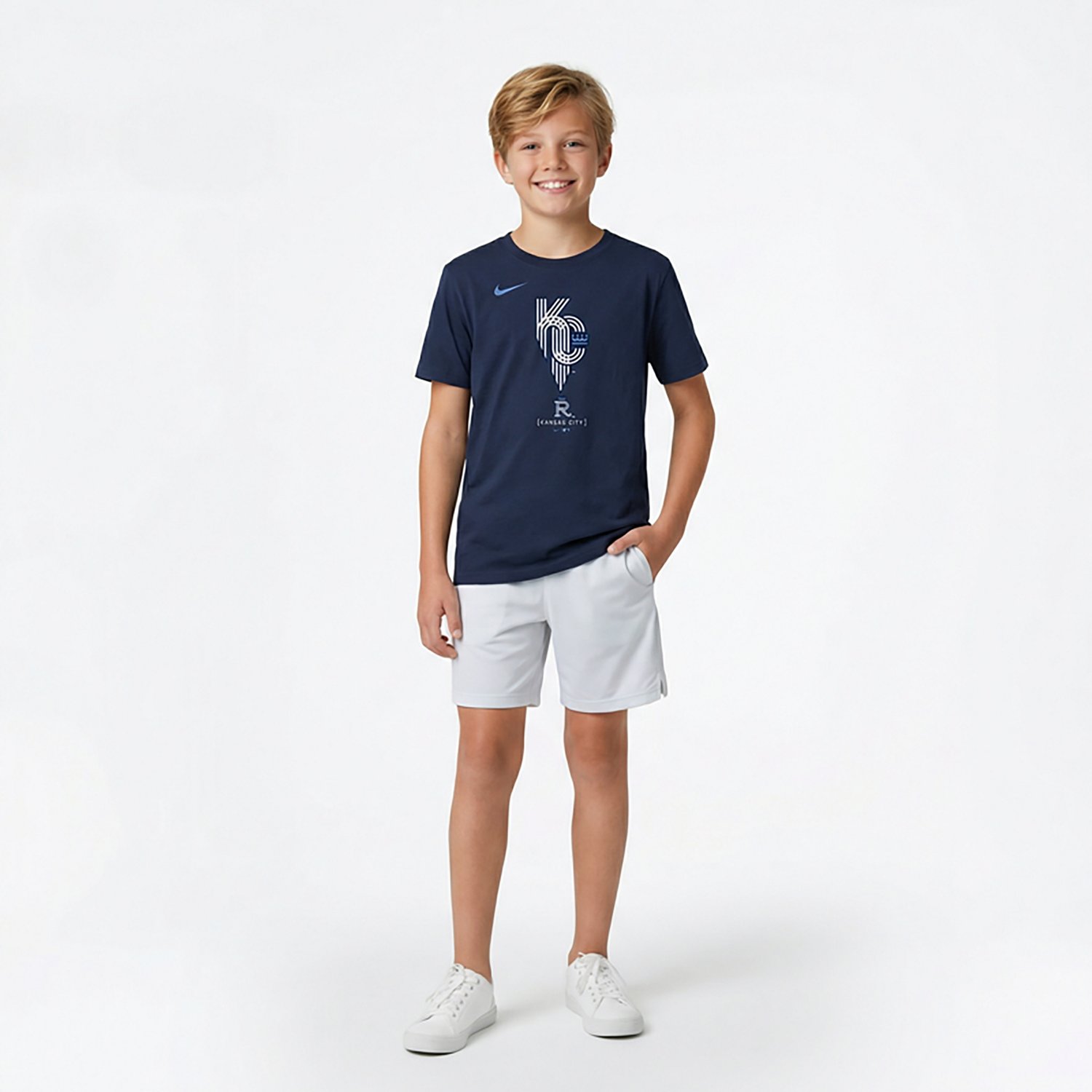 Nike Boys' 4-7 Royals City Connect Logo T-shirt