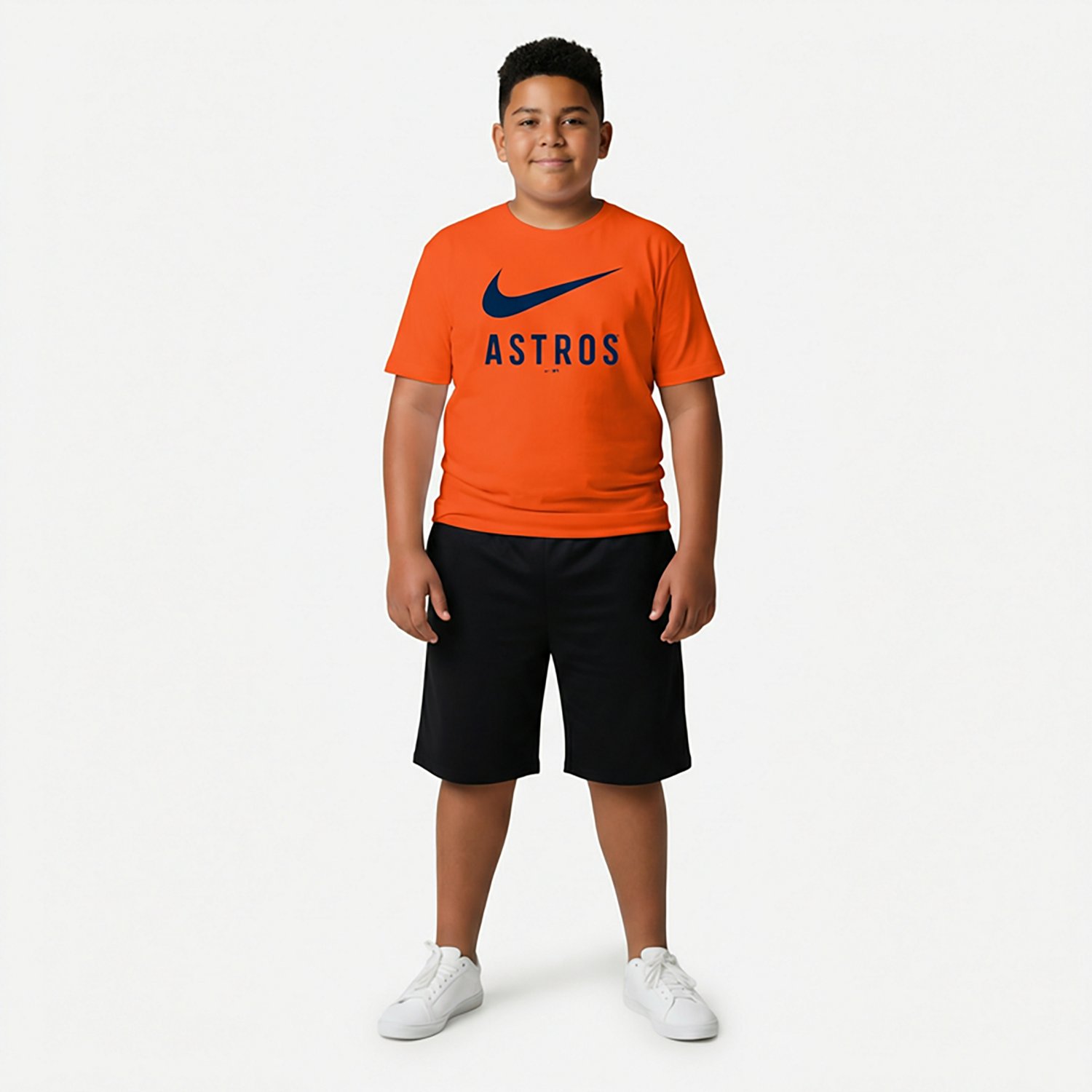 Nike Boys' 4-7 Astros Swoosh T-shirt