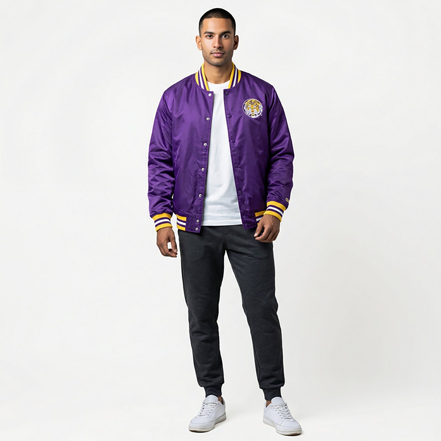 Homefield Men's Louisiana State University Vintage Bomber Jacket