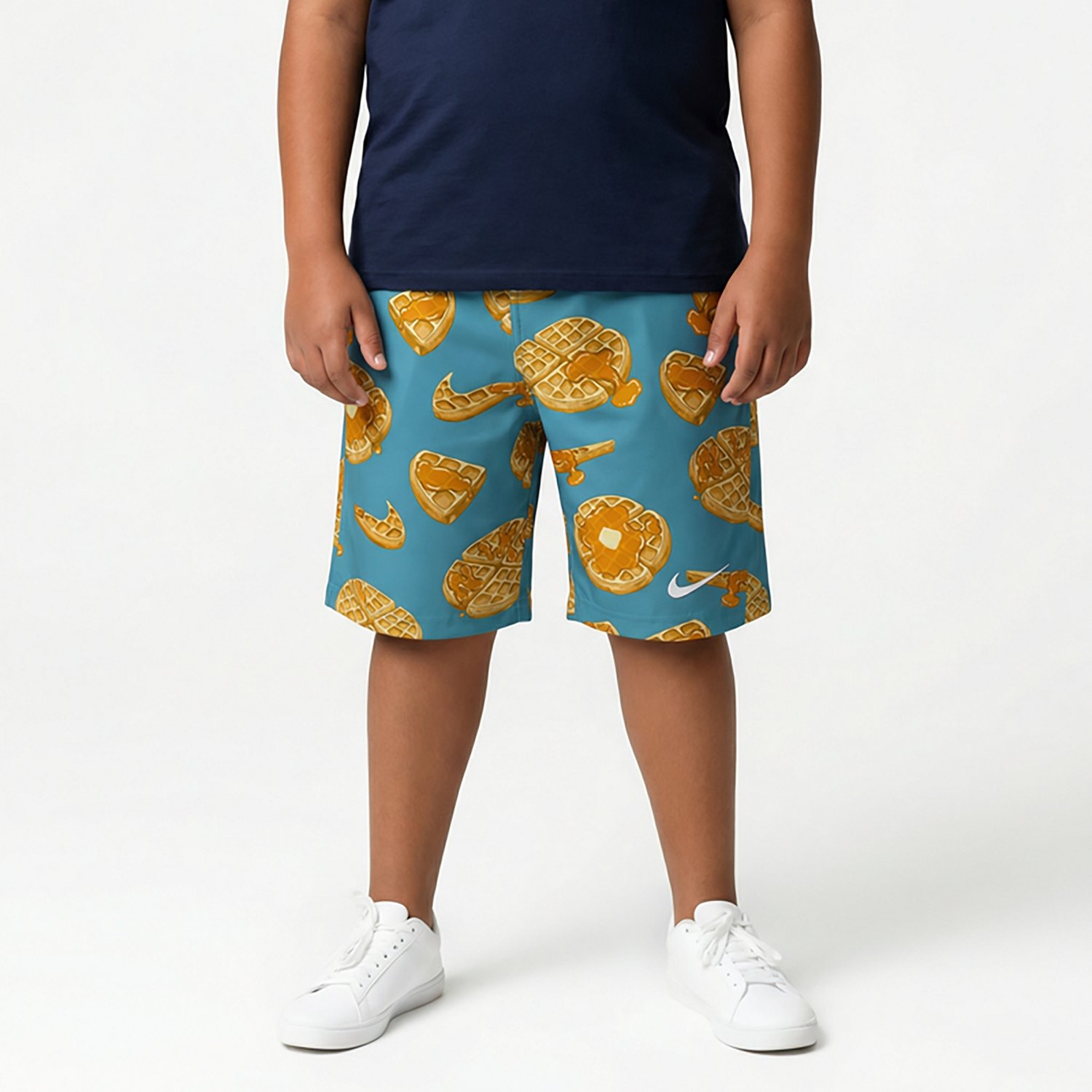 Nike Boys' Tossed Waffles Volley Swim Shorts 7 in