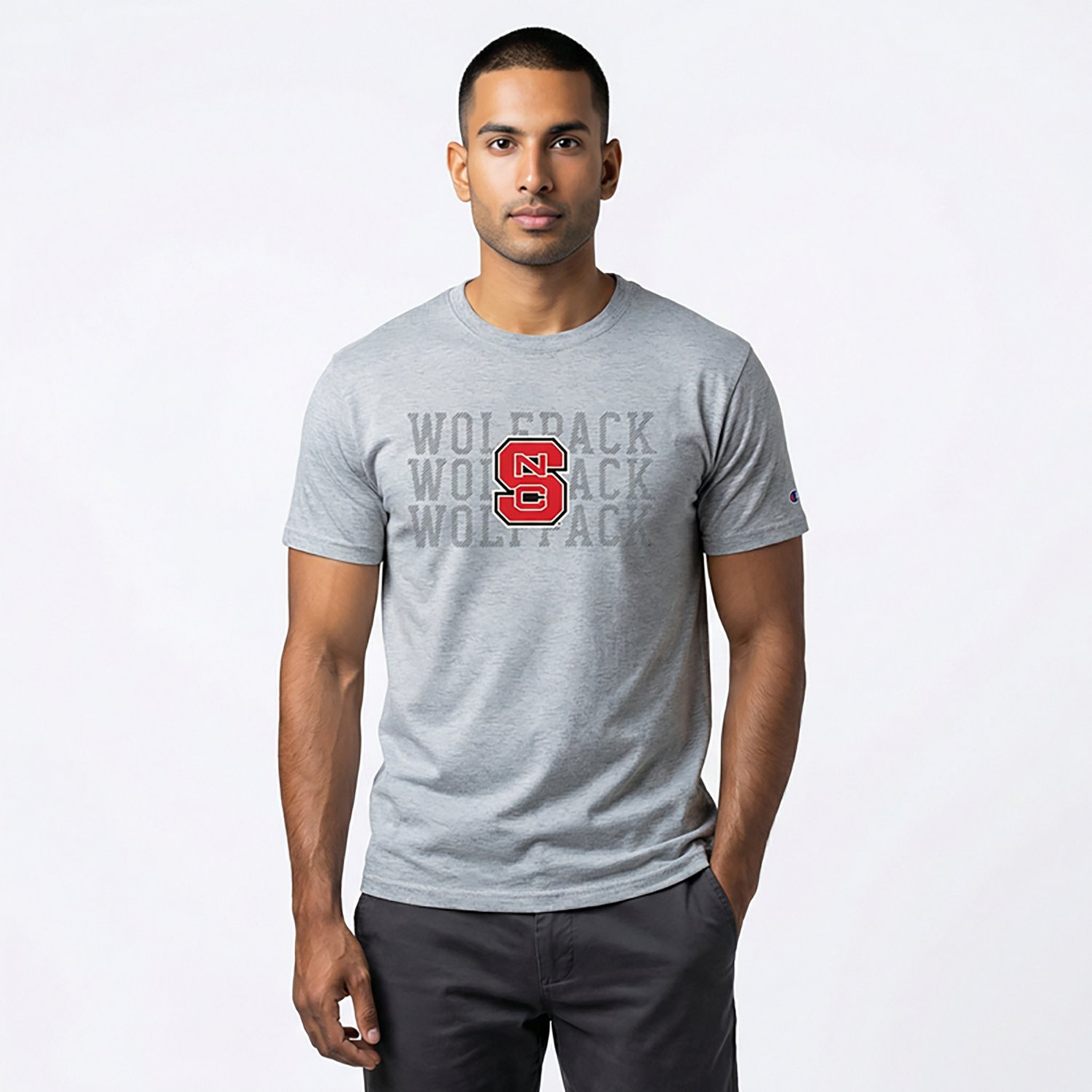 Champion Men's NC State Stack Stadium T-shirt