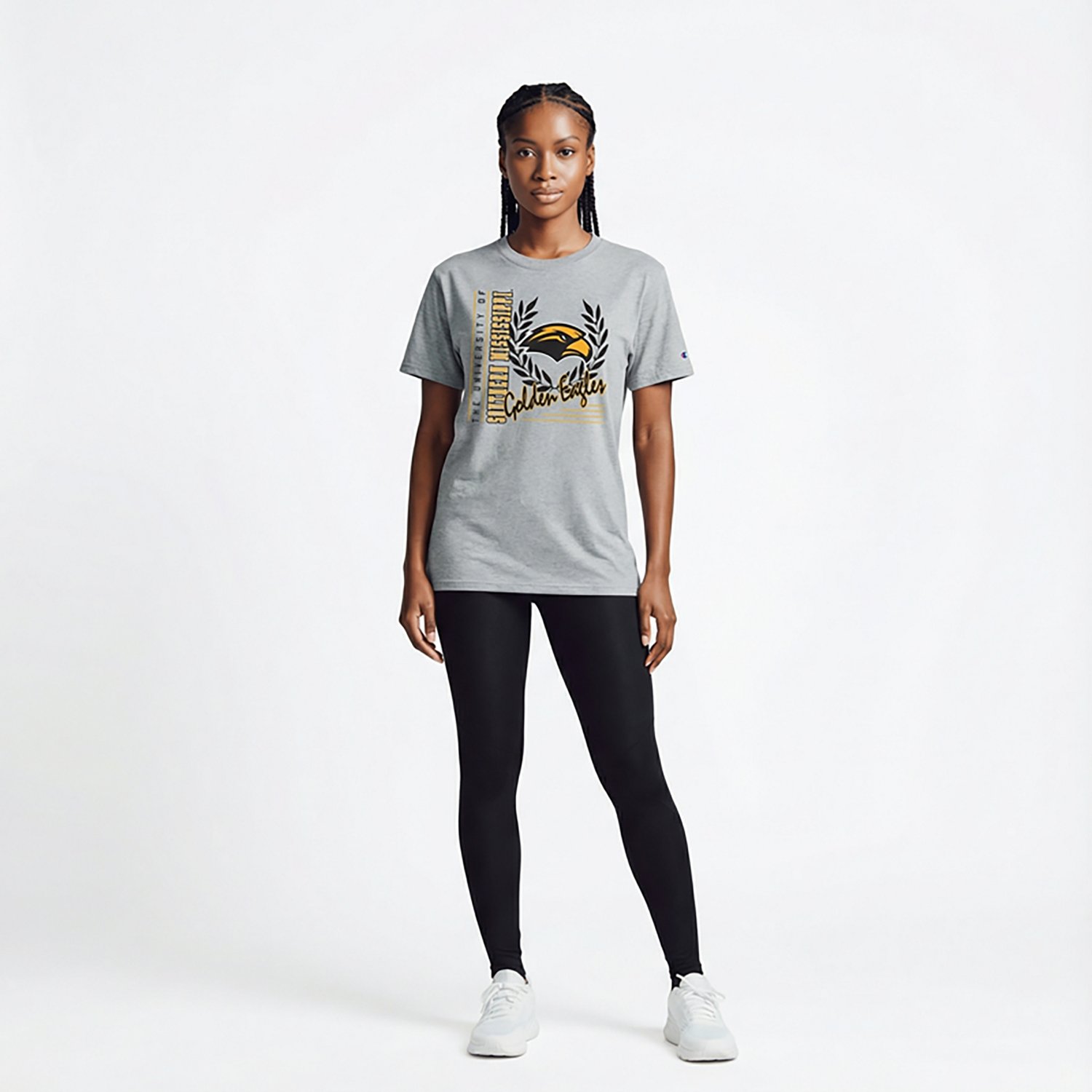 Champion Women's Southern Miss Mascot Script Stadium T-shirt