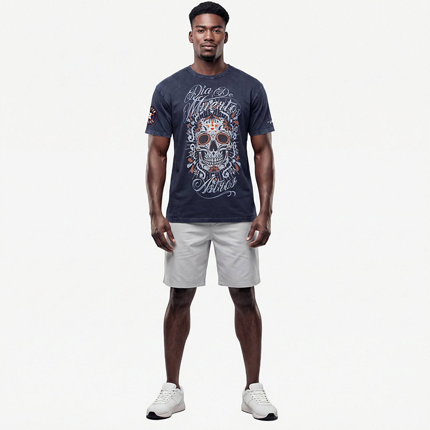 Pro Standard Men's Houston Astros Eternal Skull Enzyme T-shirt