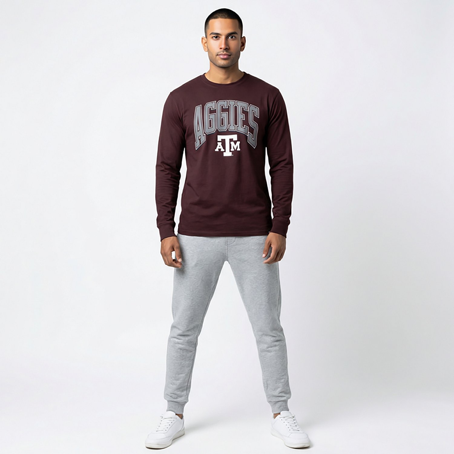 47 Brands Men's Texas A&M Aggies Walk Tall Franklin Long Sleeve T-shirt