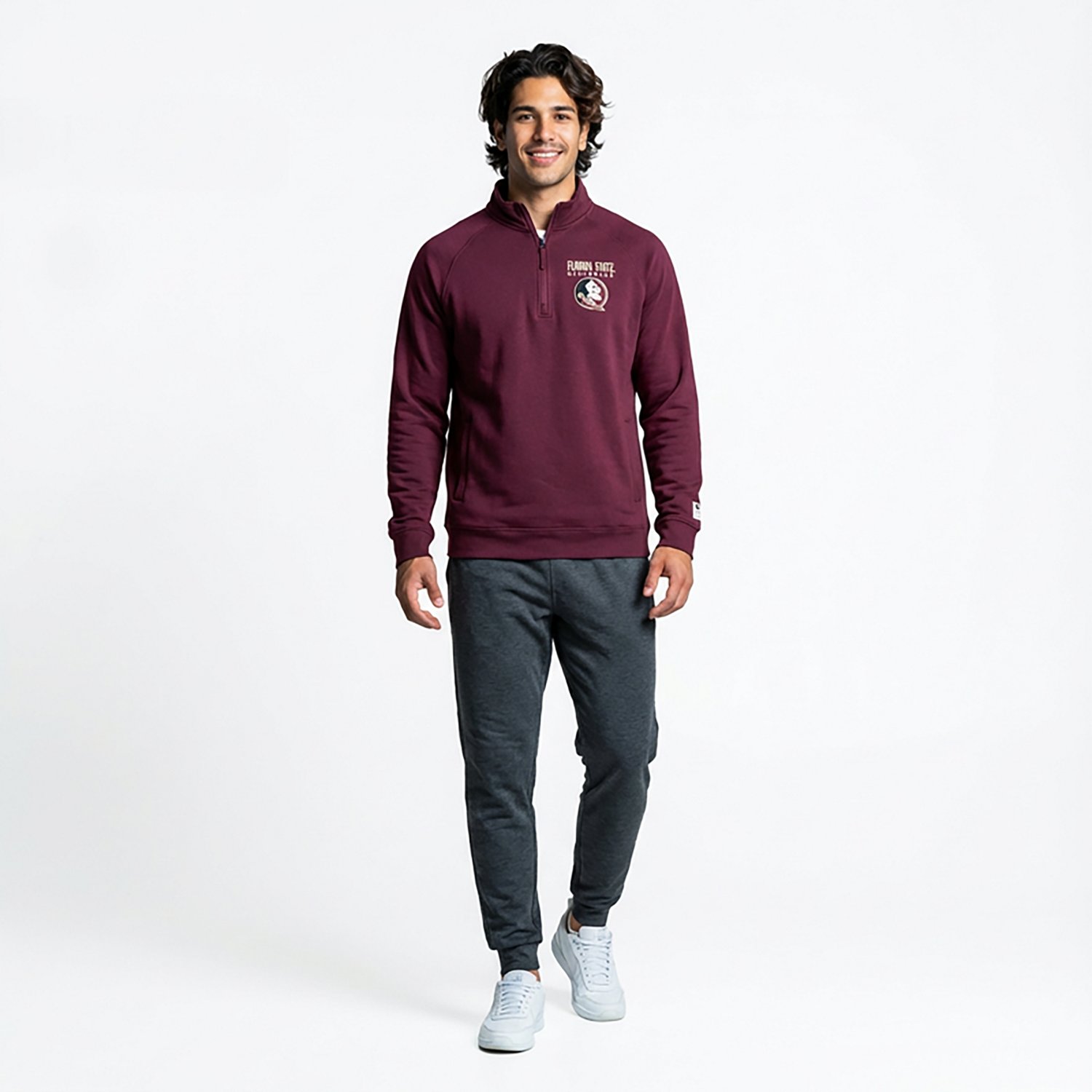 Colosseum Athletics Men's Florida State Nial 1/4 Zip Pullover