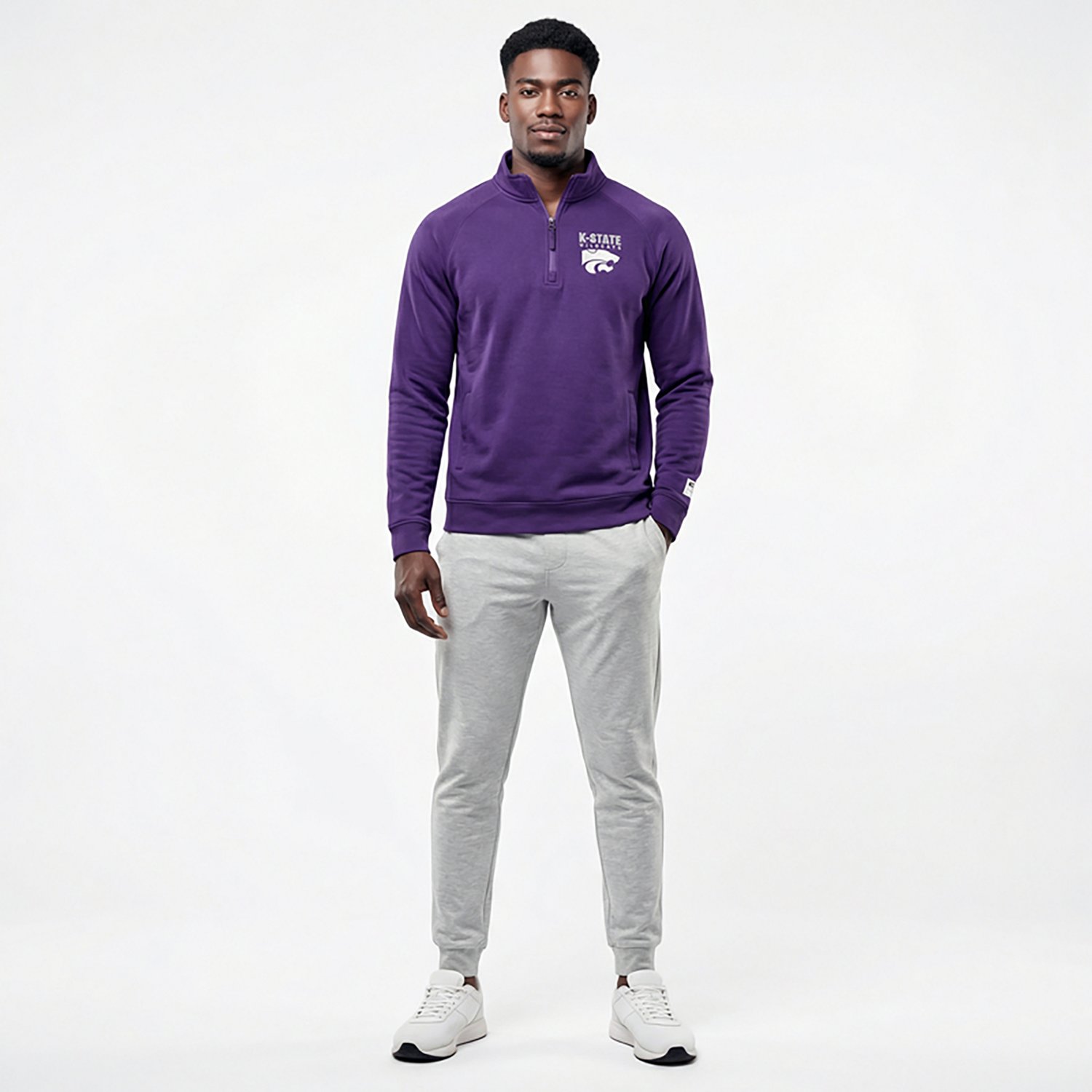 Colosseum Athletics Men's Kansas State Nial 1/4 Zip Pullover