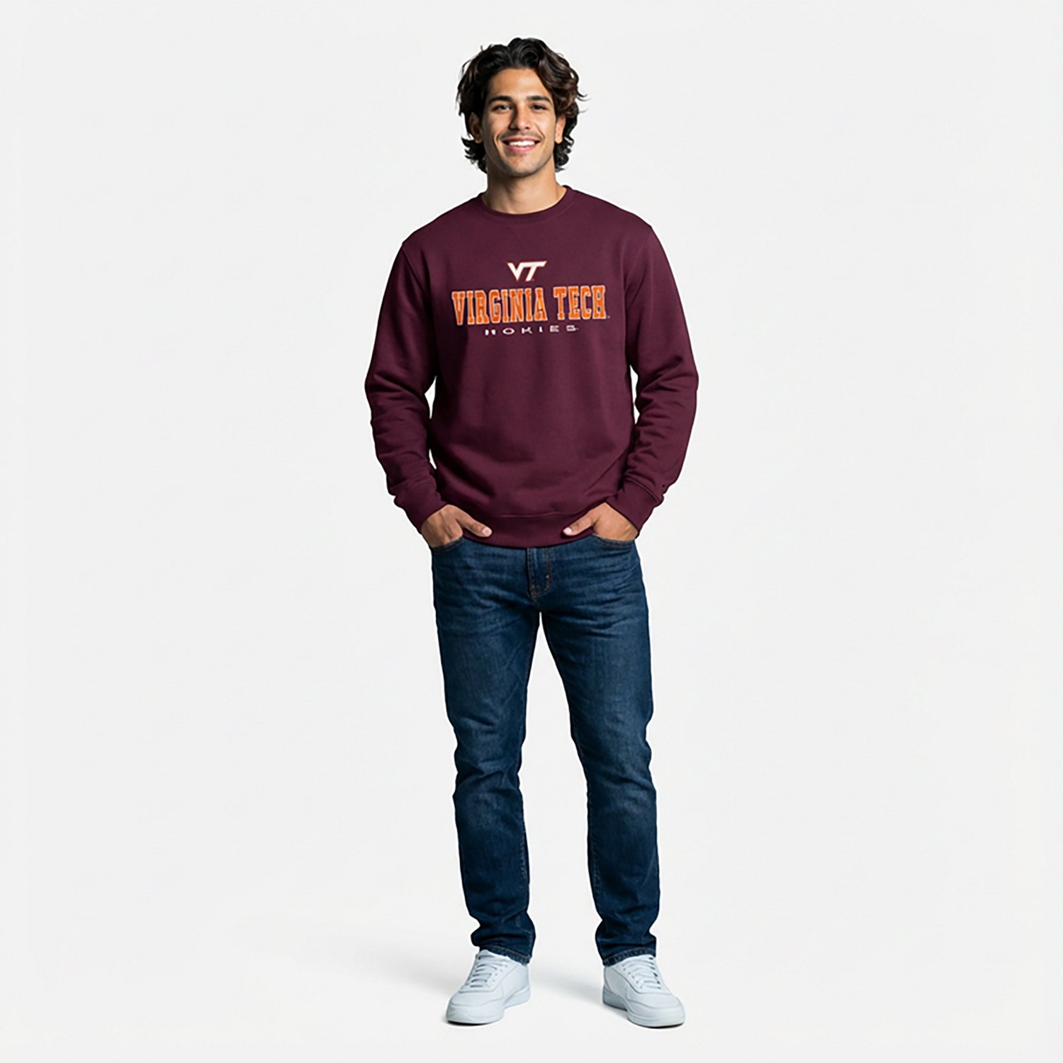 Colosseum Athletics Men's Virginia Tech Zayn Crew Sweatshirt