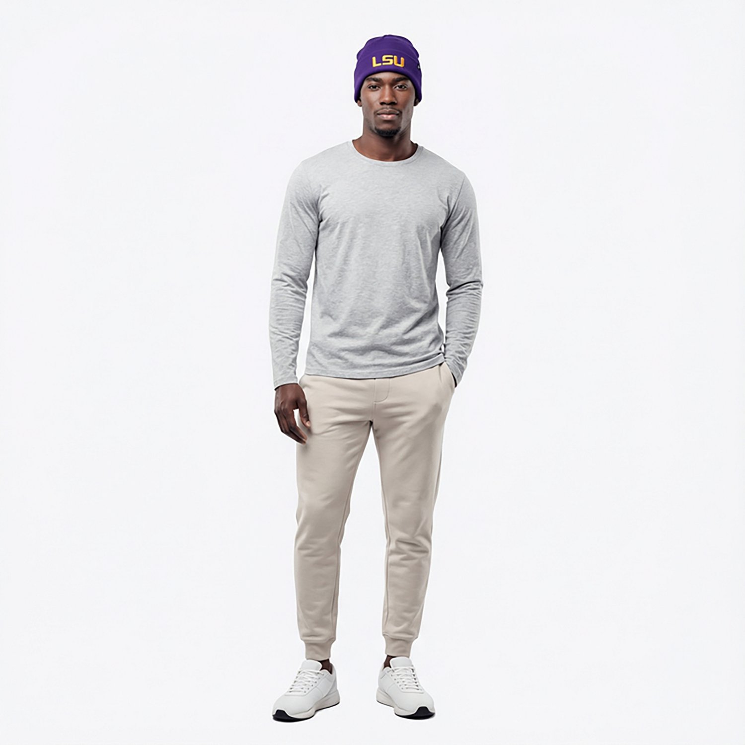 47 LSU Raised Cuff Knit Cap