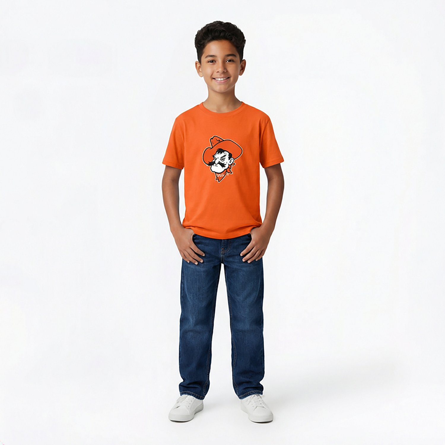 Wes & Willy Boys' Oklahoma State Primary Logo T-shirt