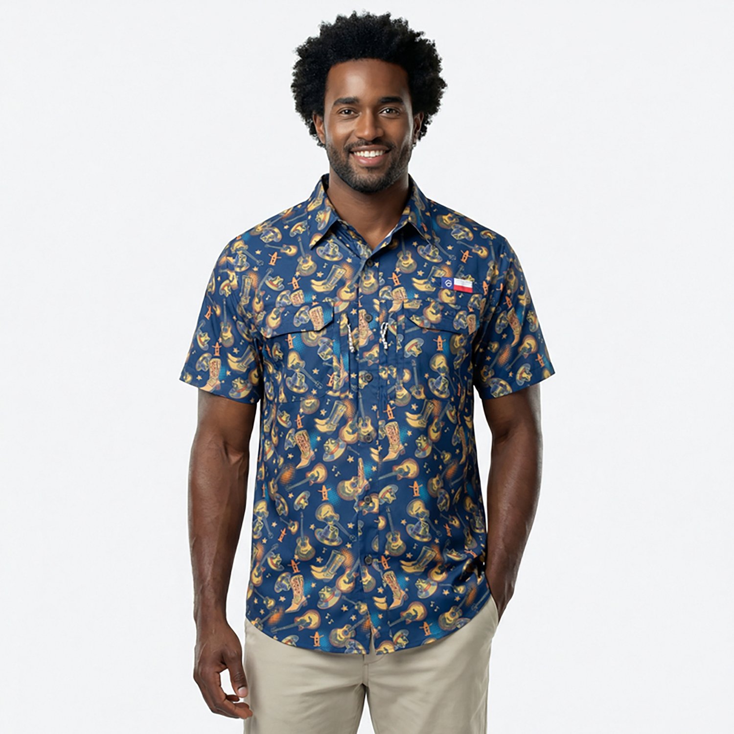 Magellan Outdoors Men's Howdy Print Short Sleeve Shirt - view number 2
