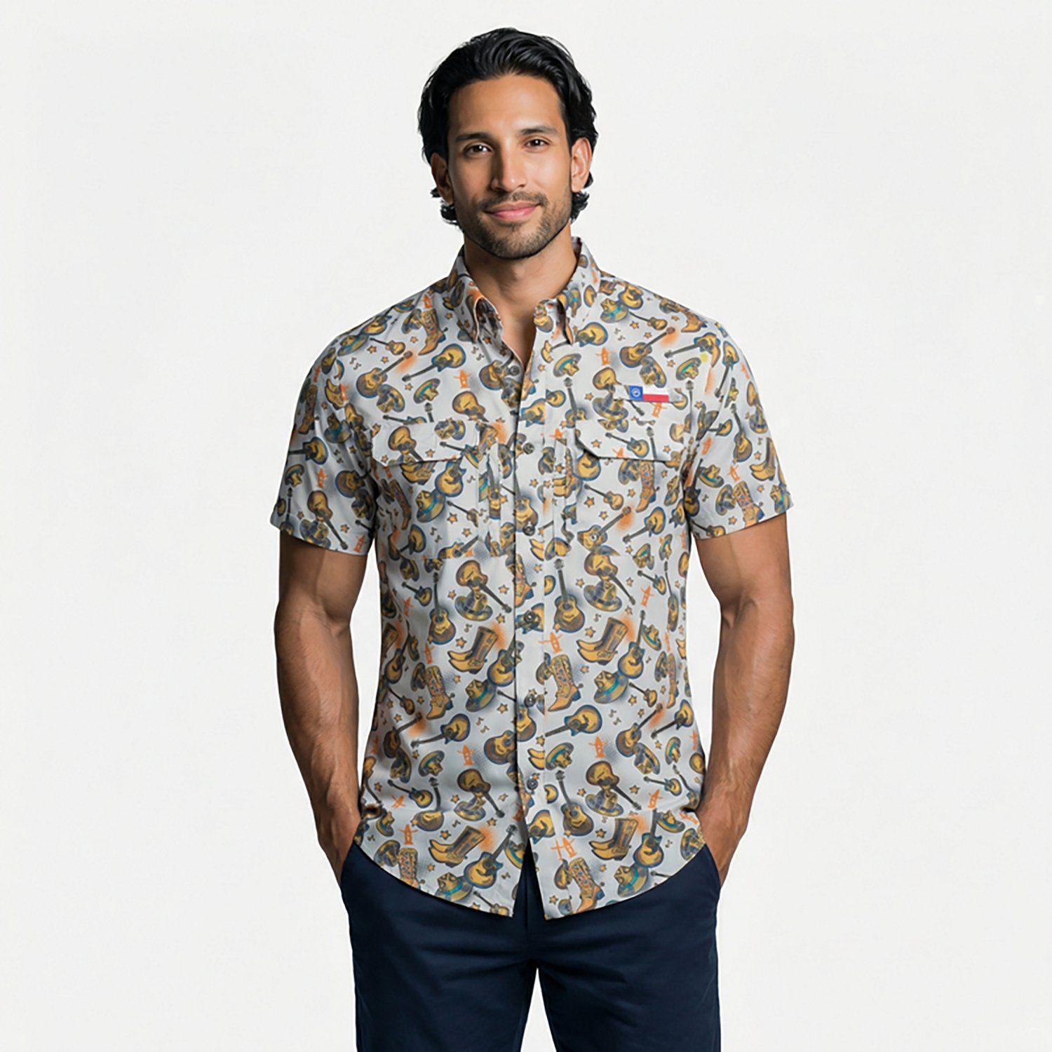 Magellan Outdoors Men's Howdy Print Short Sleeve Shirt - view number 2