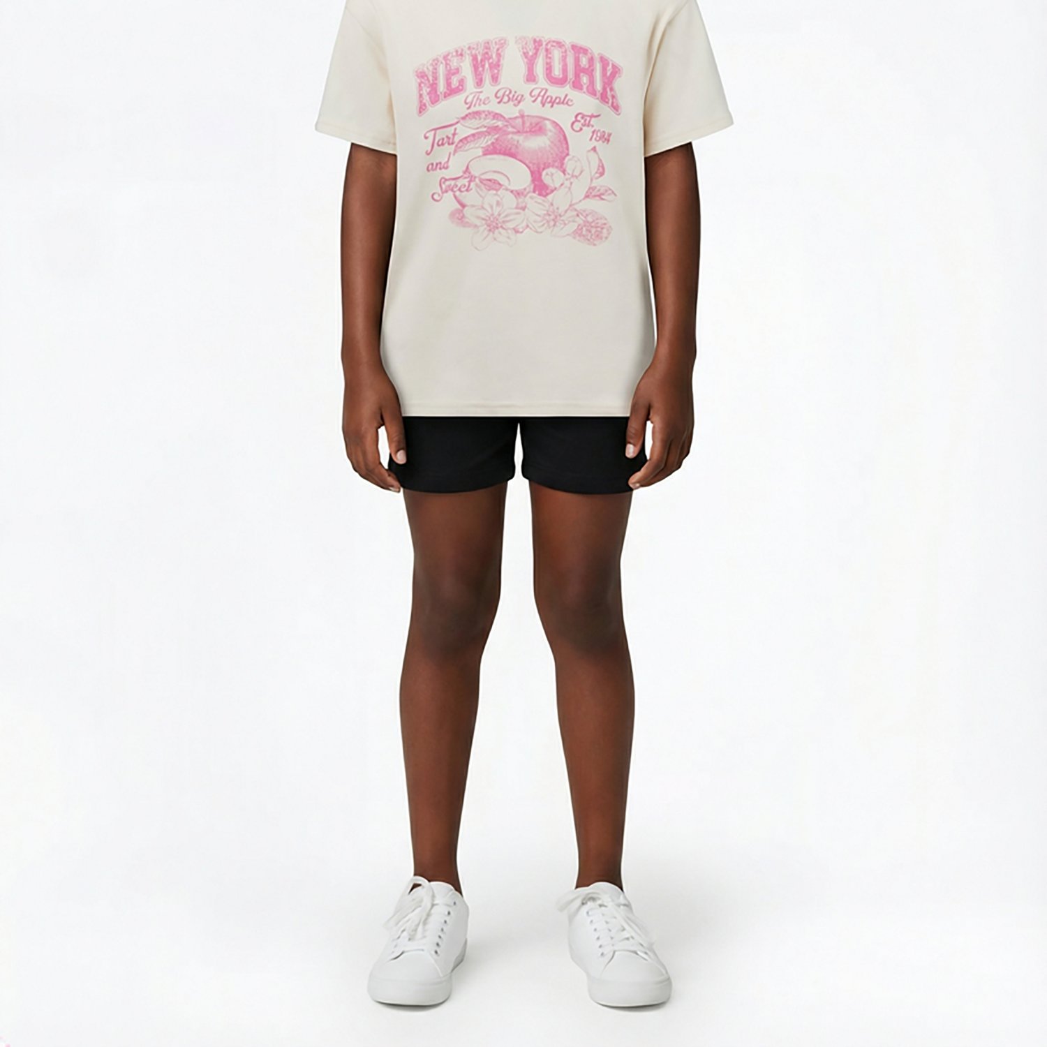 BCG Girls' Cotton Boxy Graphic T-shirt - view number 3