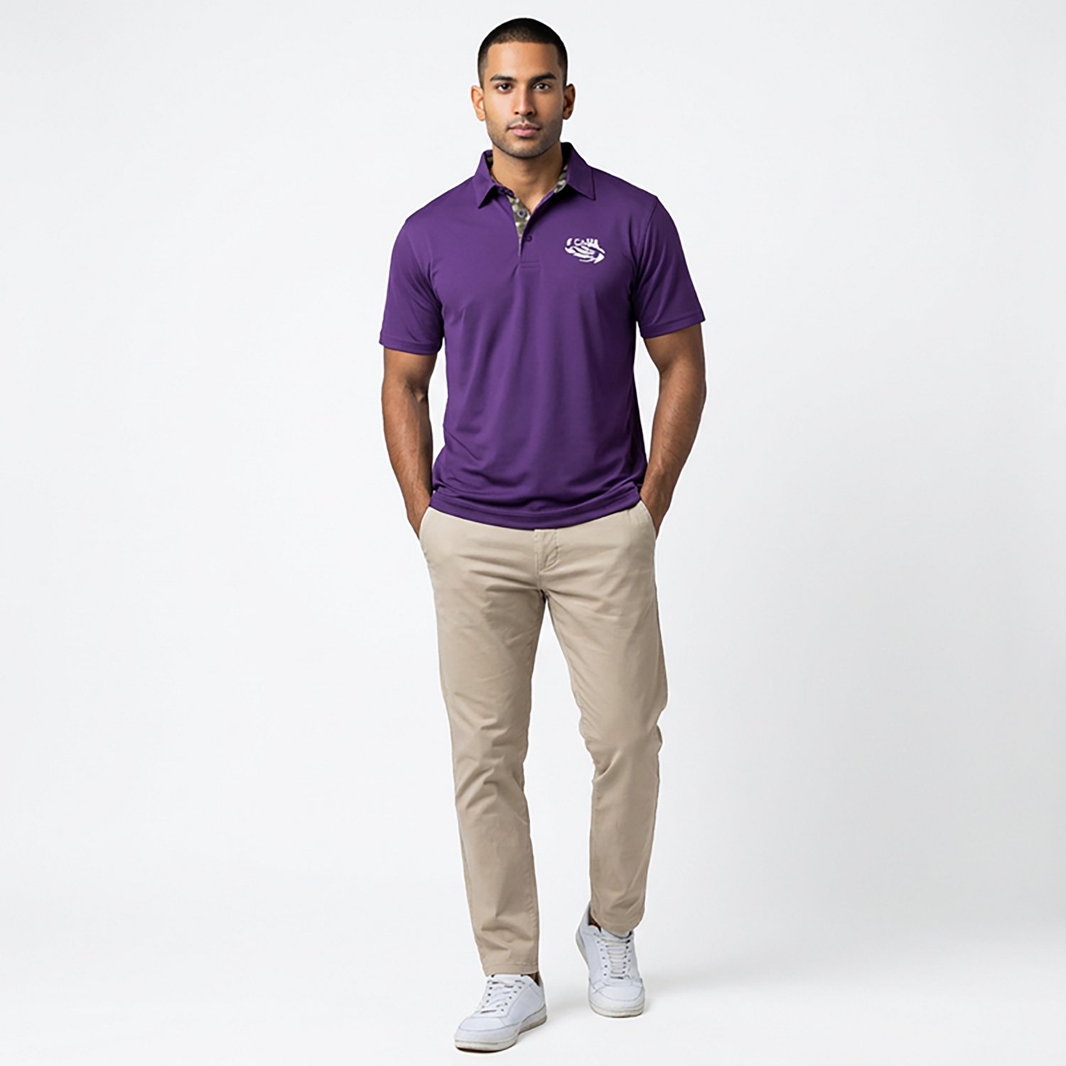 Amigo Men's LSU Venturer Polo Louisiana State University Tigers