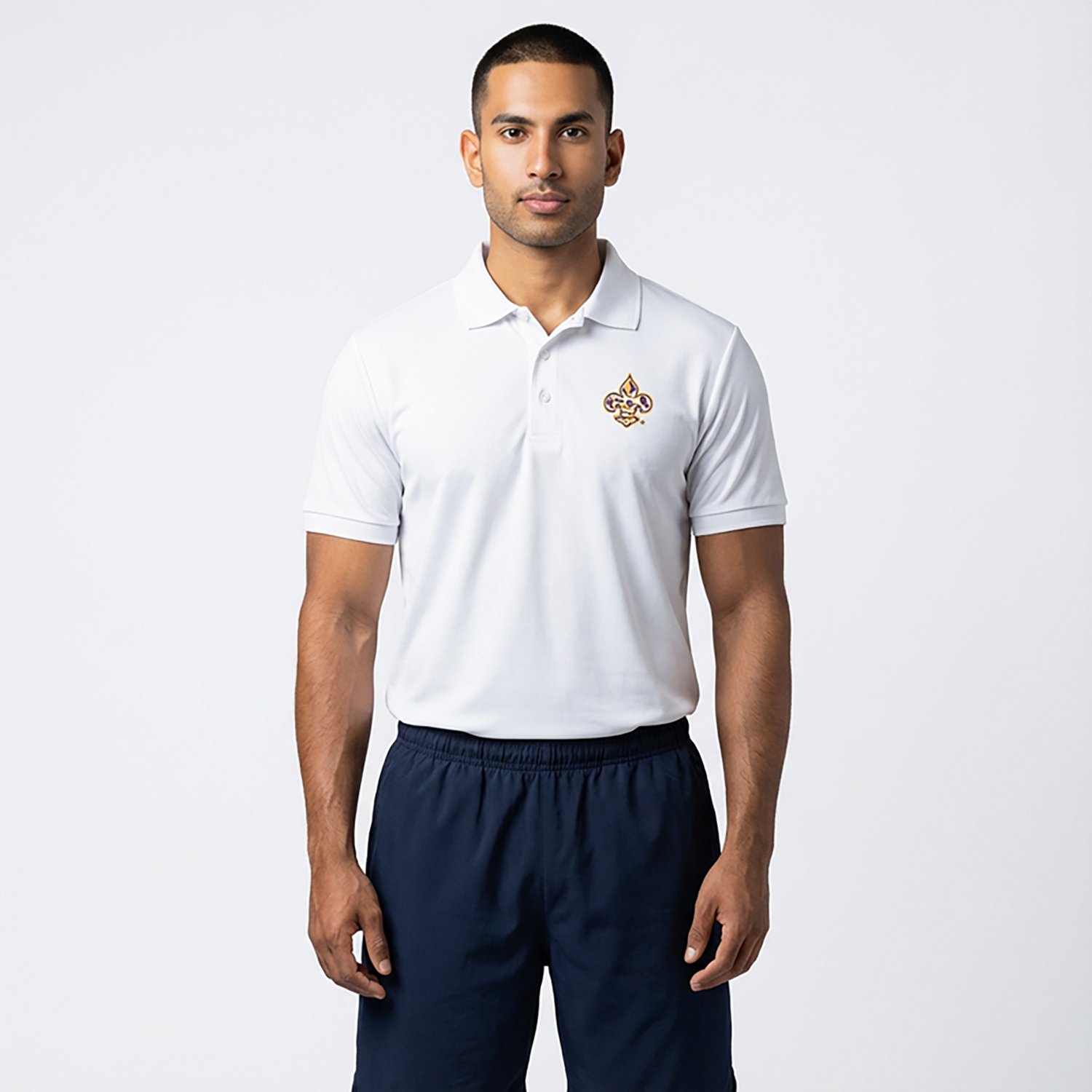 Antigua Men's LSU Tigers Fleur De Lis Eye Legacy Pique Polo Shirt