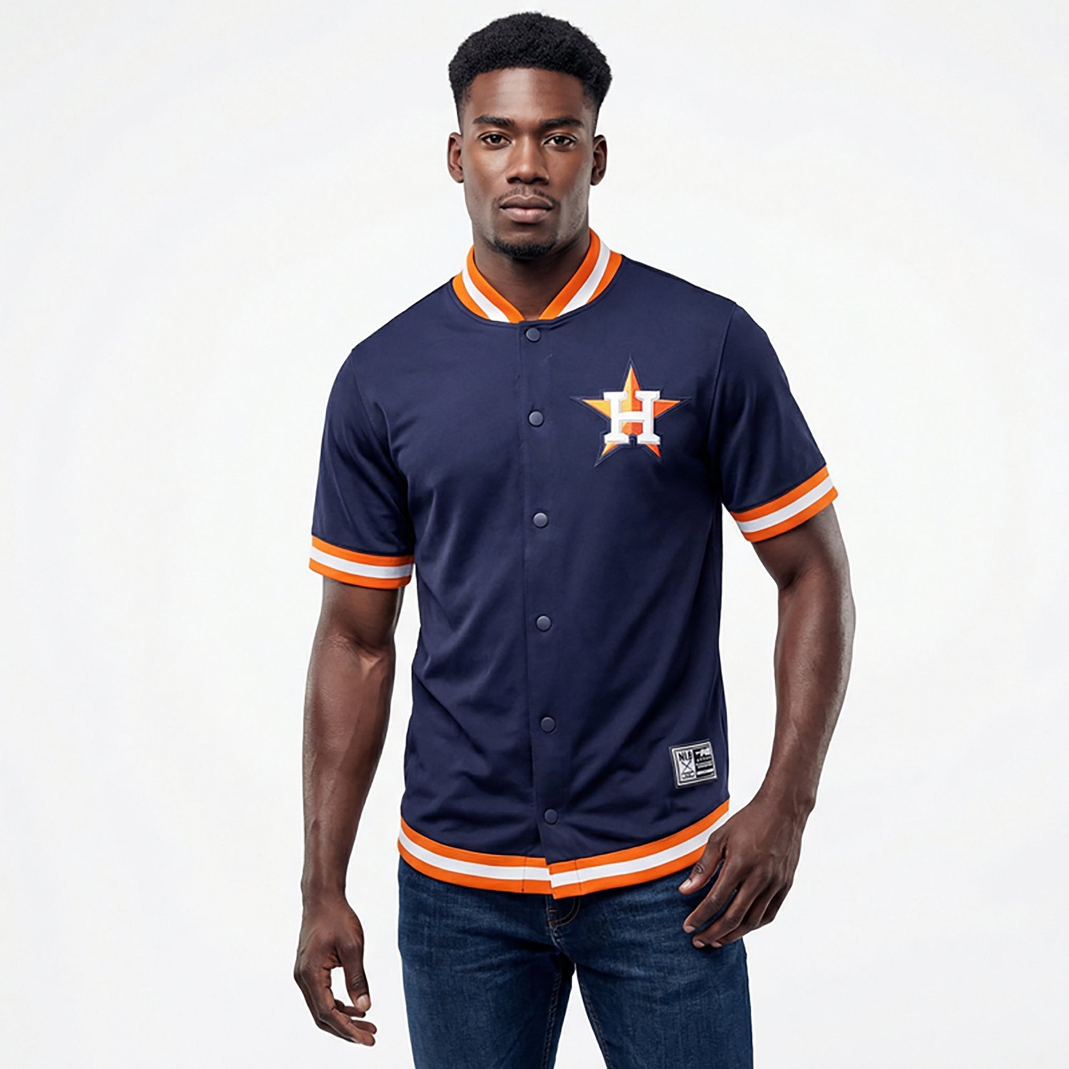 Pro Standard Men's Houston Astros Souvenir Short Sleeve Warm-Up Jacket