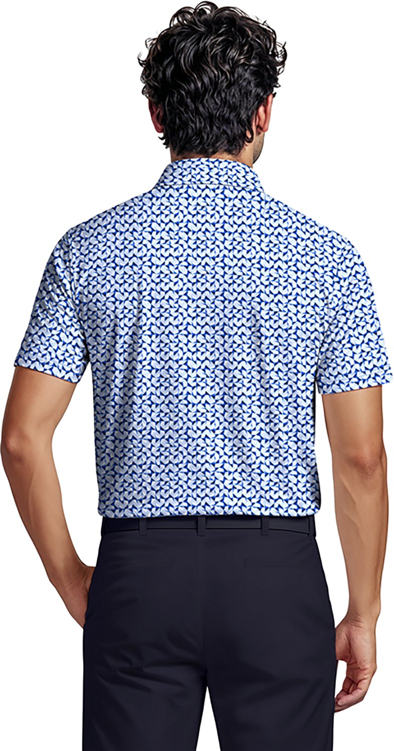 PGA Tour Men’s Abstract Geo Print Polo Shirt - view number 2