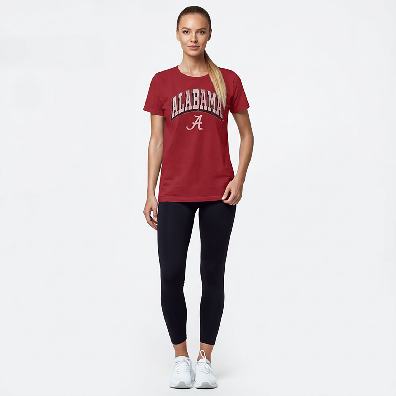 WILDCAT RETRO Women's Alabama Arch Shadow Boxy T-shirt