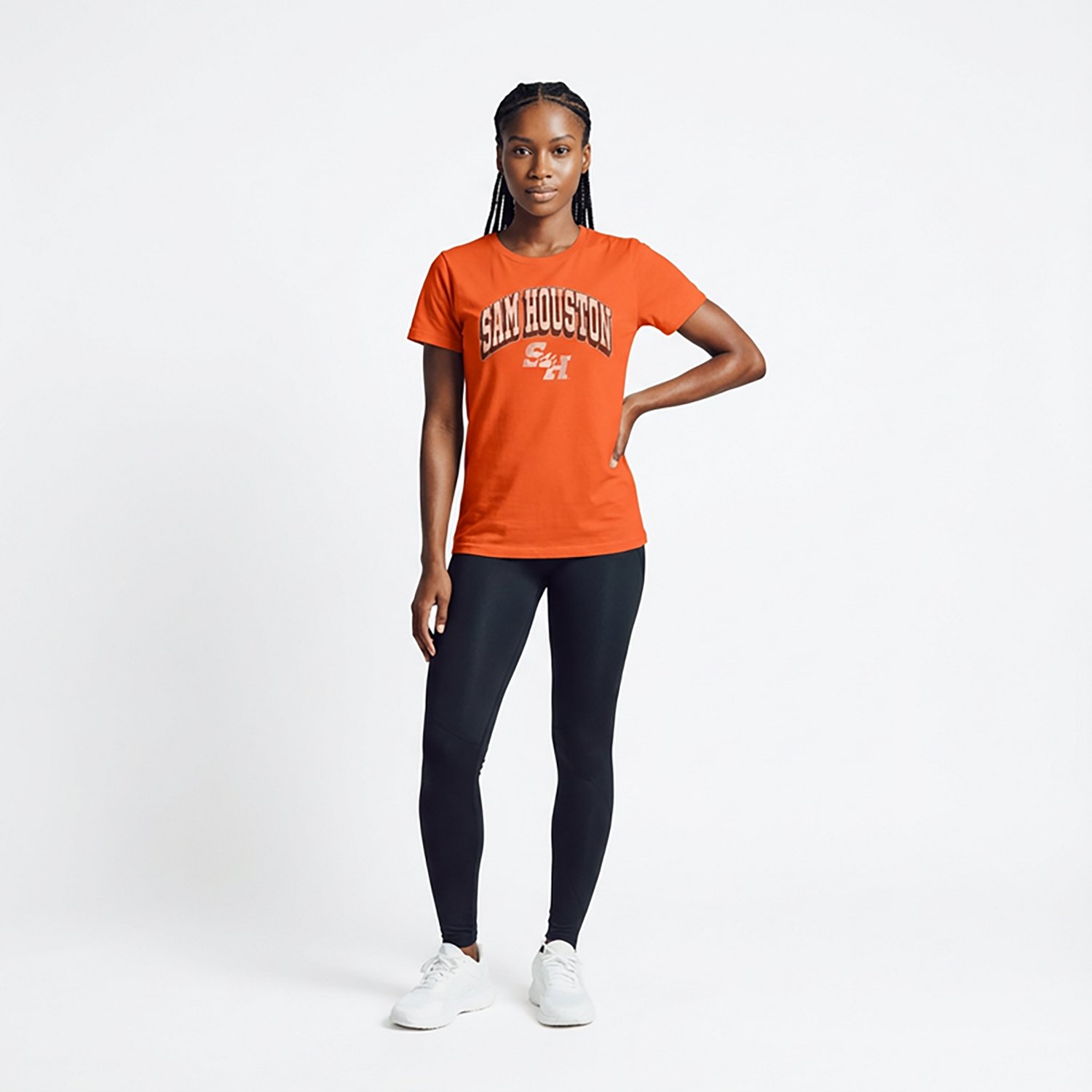 WILDCAT RETRO Women's Sam Houston State Arch Shadow Boxy T-shirt