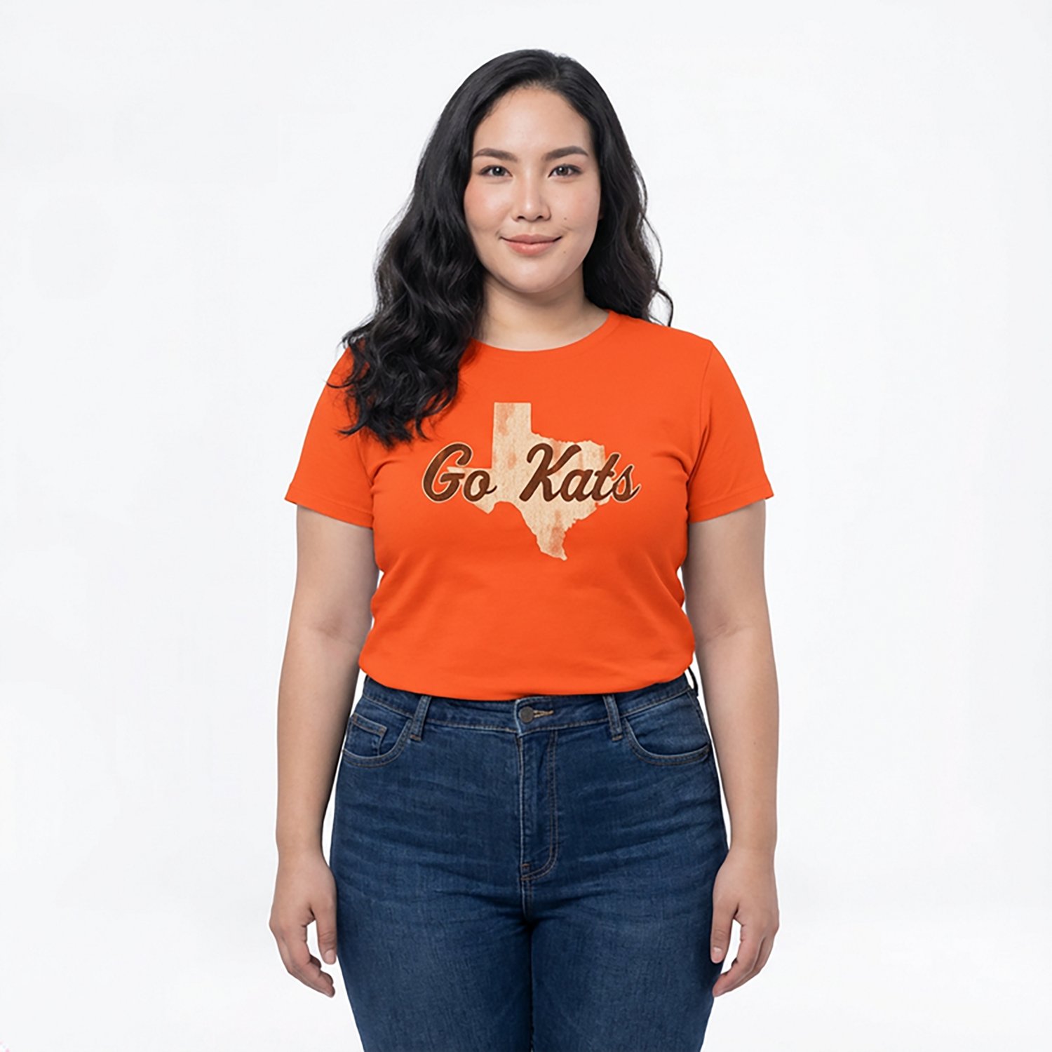 WILDCAT RETRO Women's Sam Houston State University State Script Meet and Greet T-shirt