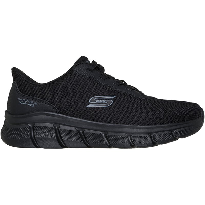 Skechers Men's Slip-ins: BOBS Sport B Flex - Glacial Edge Sneaker | Size 13.0 | Black | Vegan | Machine Washable
