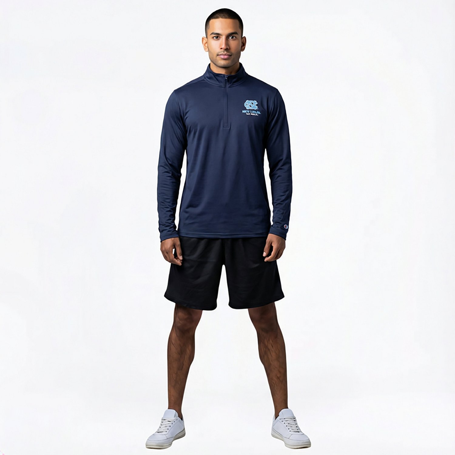 Champion Men's North Carolina Tar Heels Soft Touch 1/4 Zip Sweatshirt