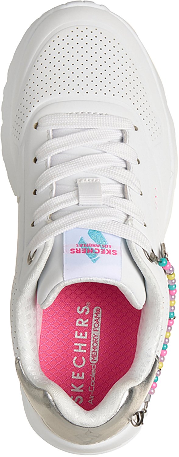 SKECHERS Girls' Uno Lite Charm Bracelet Sneakers - view number 4