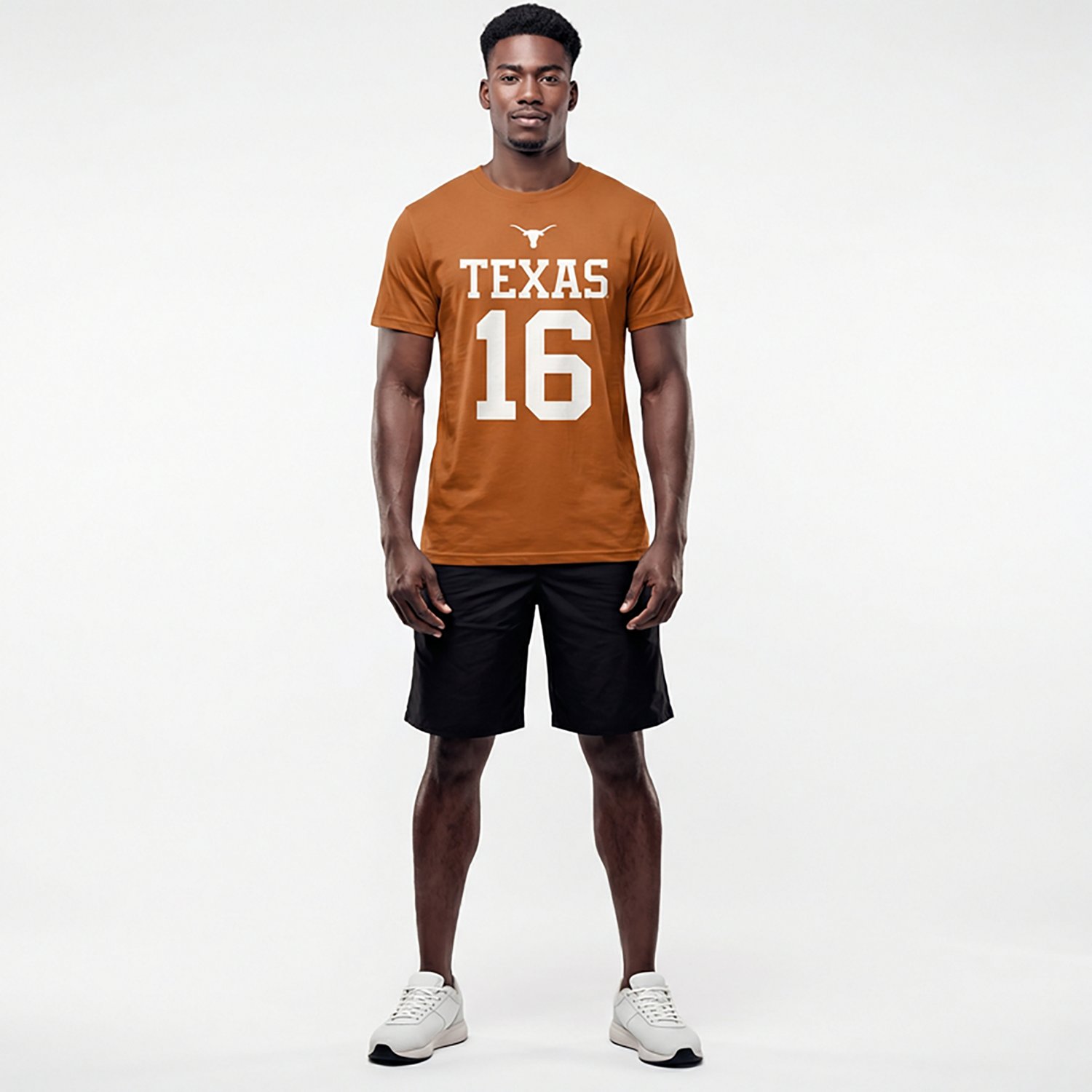 WILDCAT RETRO Men's Arch Manning Texas Longhorns Name and Number Short Sleeve T-shirt