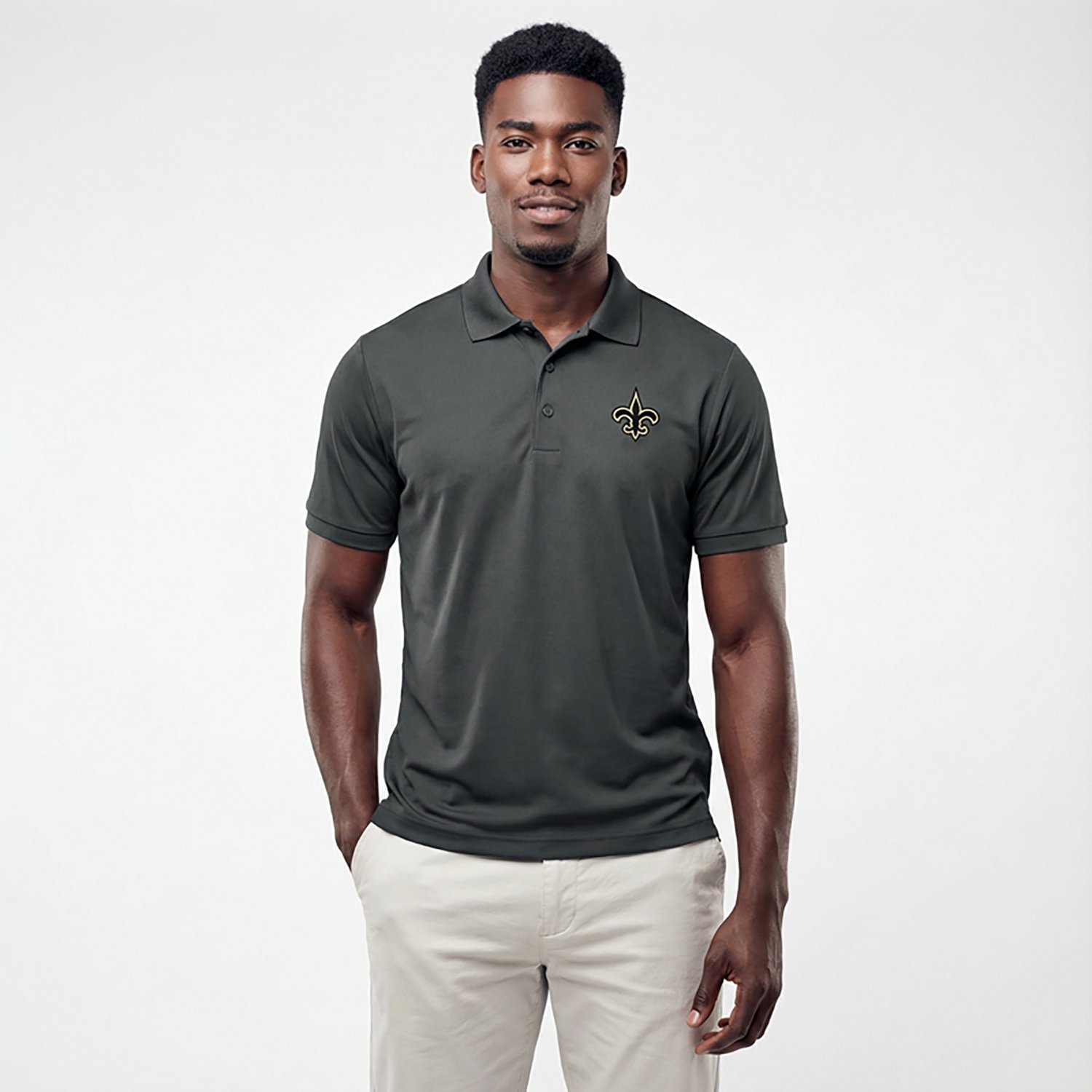 Antigua Men's Saints Night Vision Legacy Pique Polo Shirt